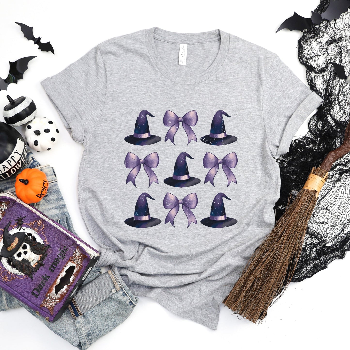 Coquette Witch Hat Collage - Women's Short Sleeve Graphic T-Shirt
