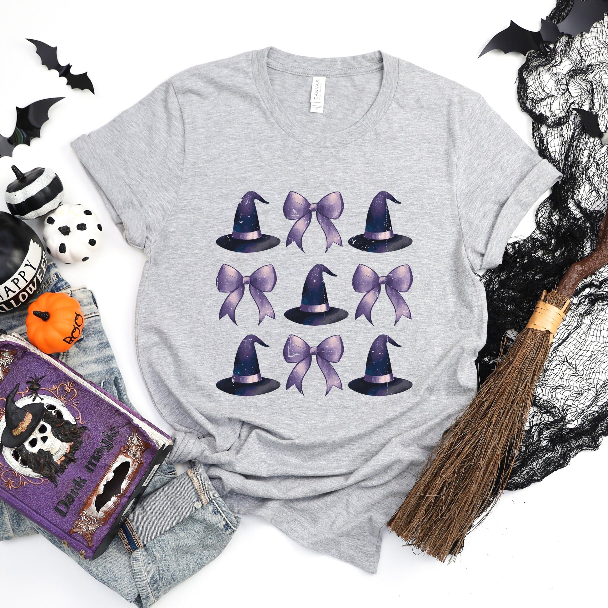 Coquette Witch Hat Collage - Women's Short Sleeve Graphic T-Shirt