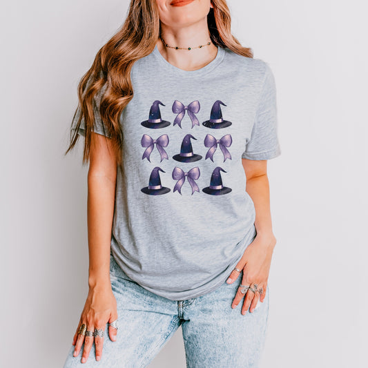 Coquette Witch Hat Collage - Women's Short Sleeve Graphic T-Shirt