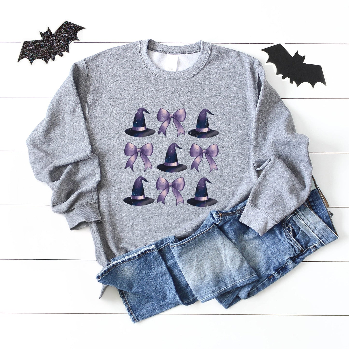 Coquette Witch Hat Collage - Women's Graphic Sweatshirt