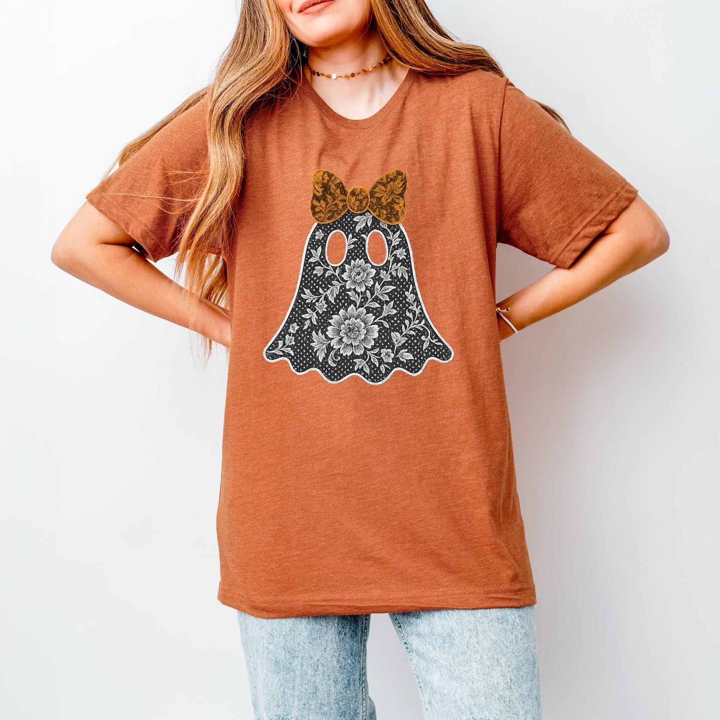 Lace Ghost - Women's Short Sleeve Graphic T-Shirt