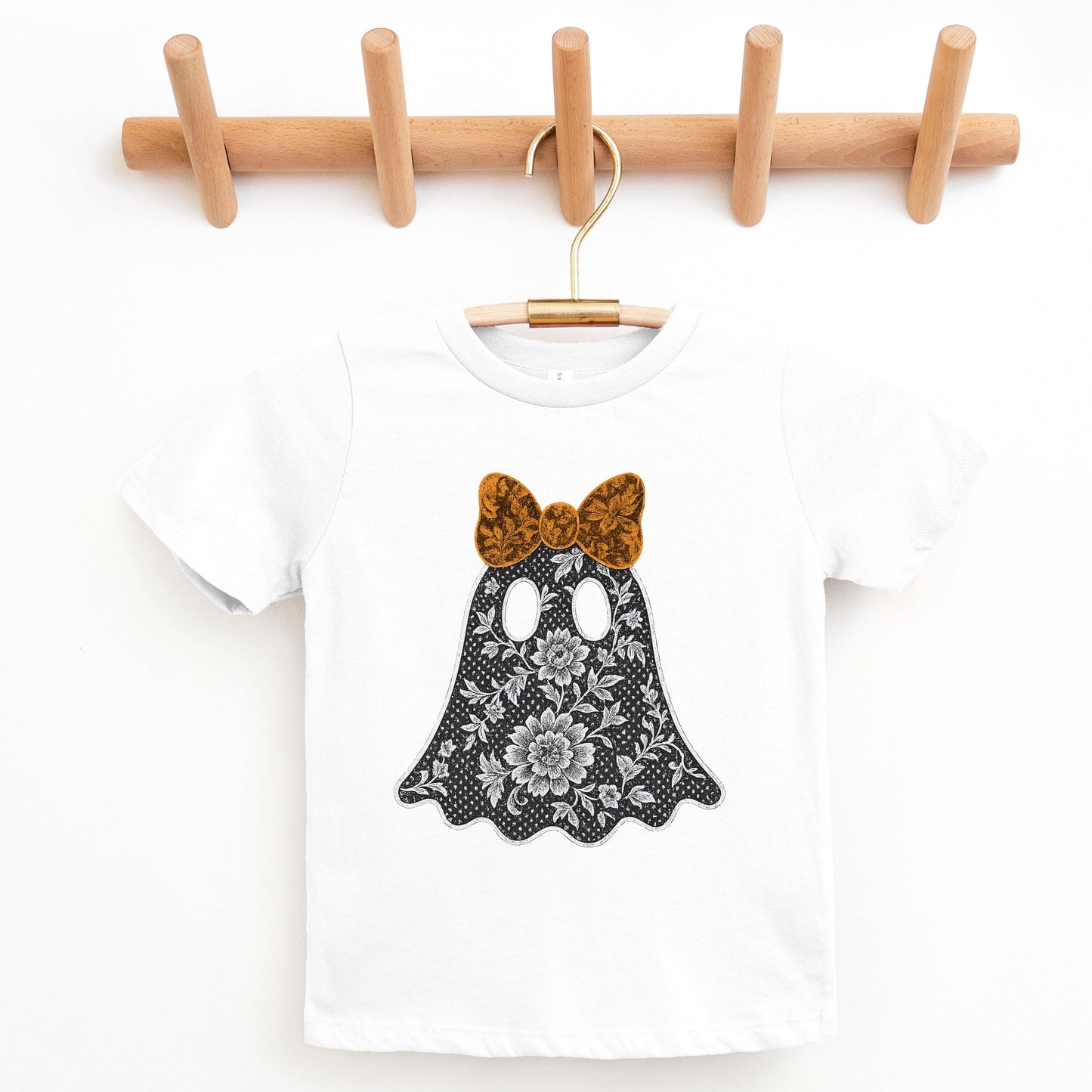 Lace Ghost - Youth Short Sleeve Graphic T-Shirt and Toddler Short Sleeve Graphic T-Shirt