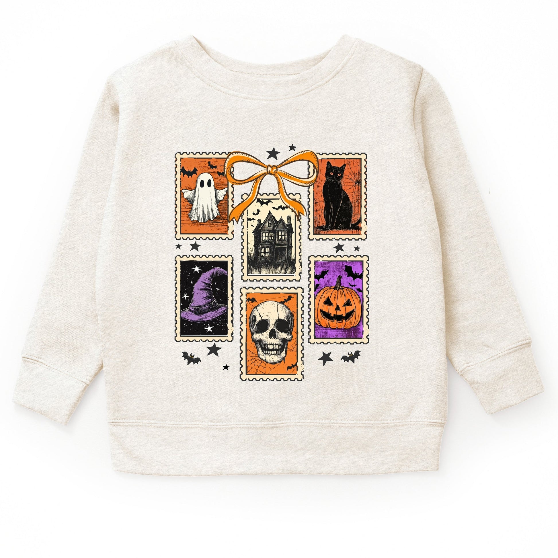 Coquette Halloween Stamps - Toddler Graphic Sweatshirt and Youth Graphic Sweatshirt