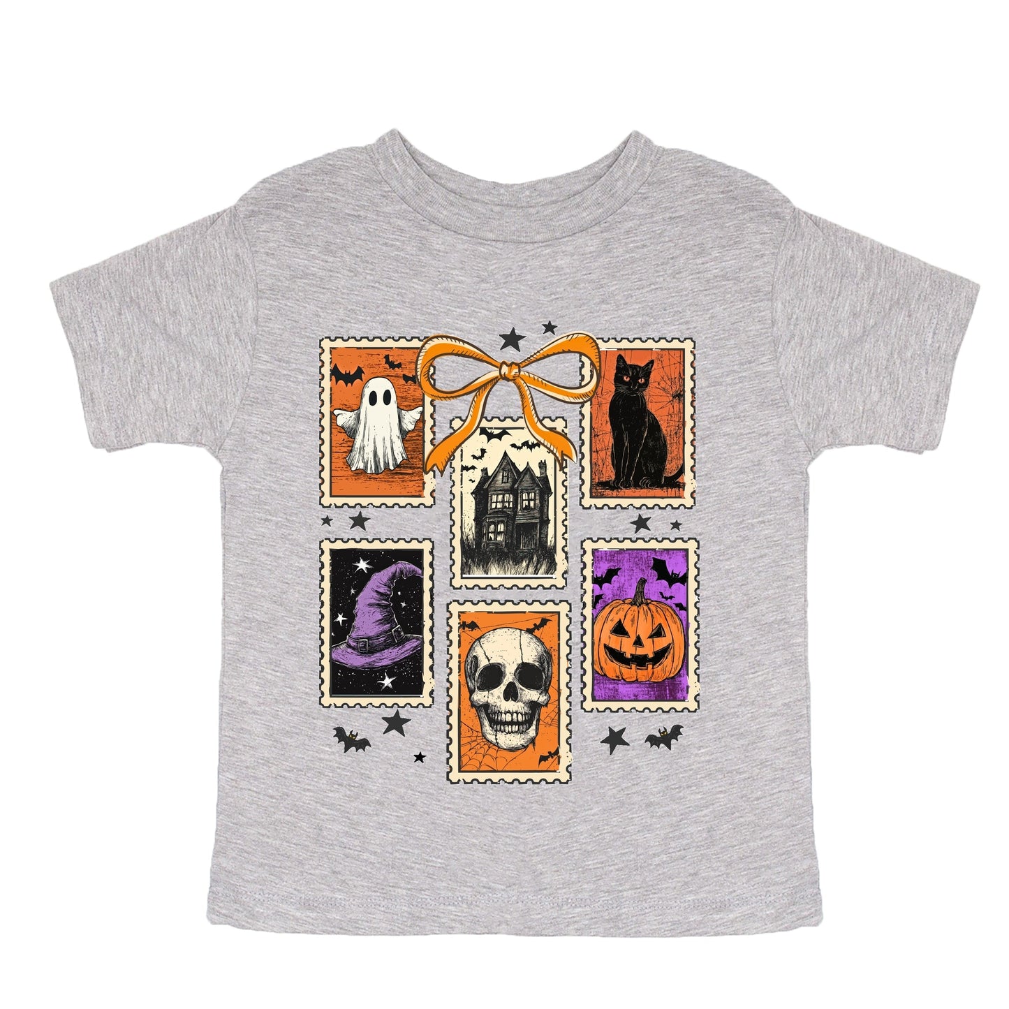 Coquette Halloween Stamps - Youth Short Sleeve Graphic T-Shirt and Toddler Short Sleeve Graphic T-Shirt