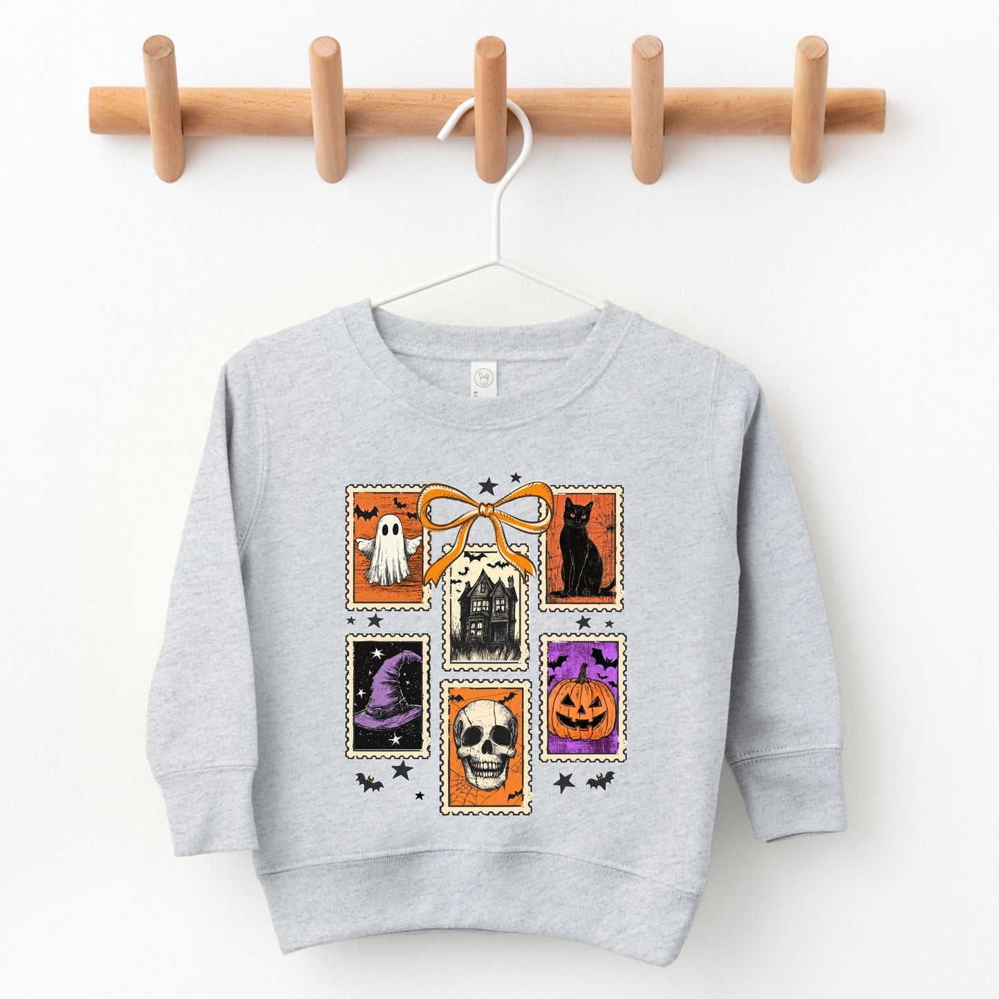 Coquette Halloween Stamps - Toddler Graphic Sweatshirt and Youth Graphic Sweatshirt