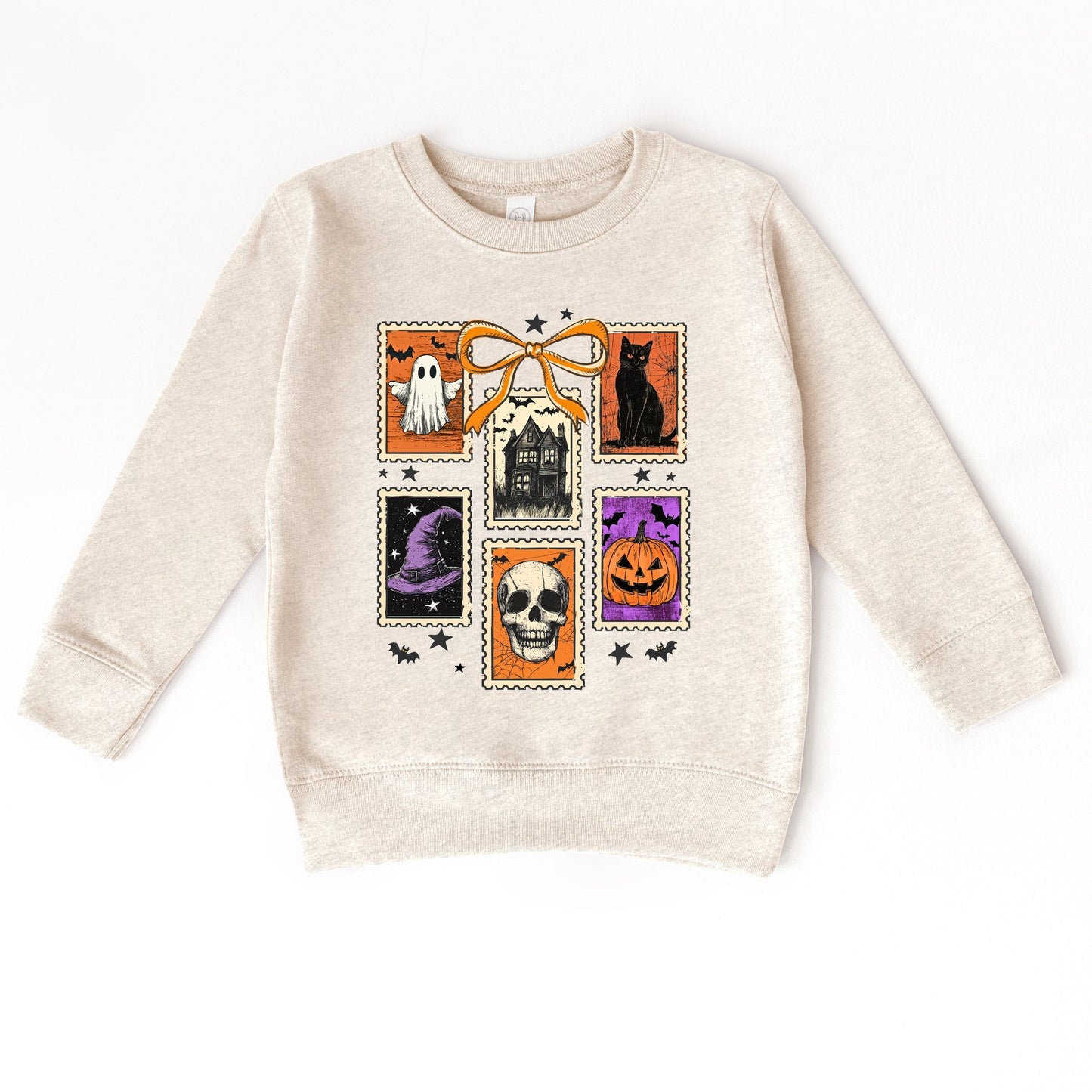 Coquette Halloween Stamps - Toddler Graphic Sweatshirt and Youth Graphic Sweatshirt