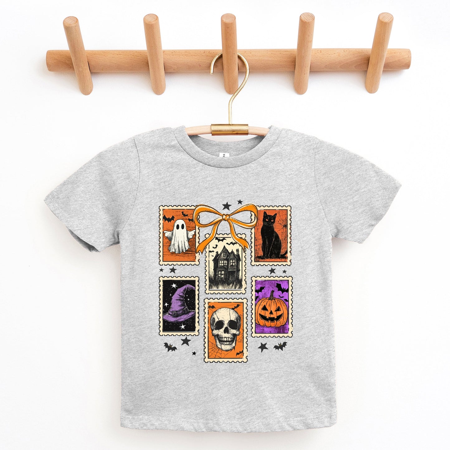 Coquette Halloween Stamps - Youth Short Sleeve Graphic T-Shirt and Toddler Short Sleeve Graphic T-Shirt