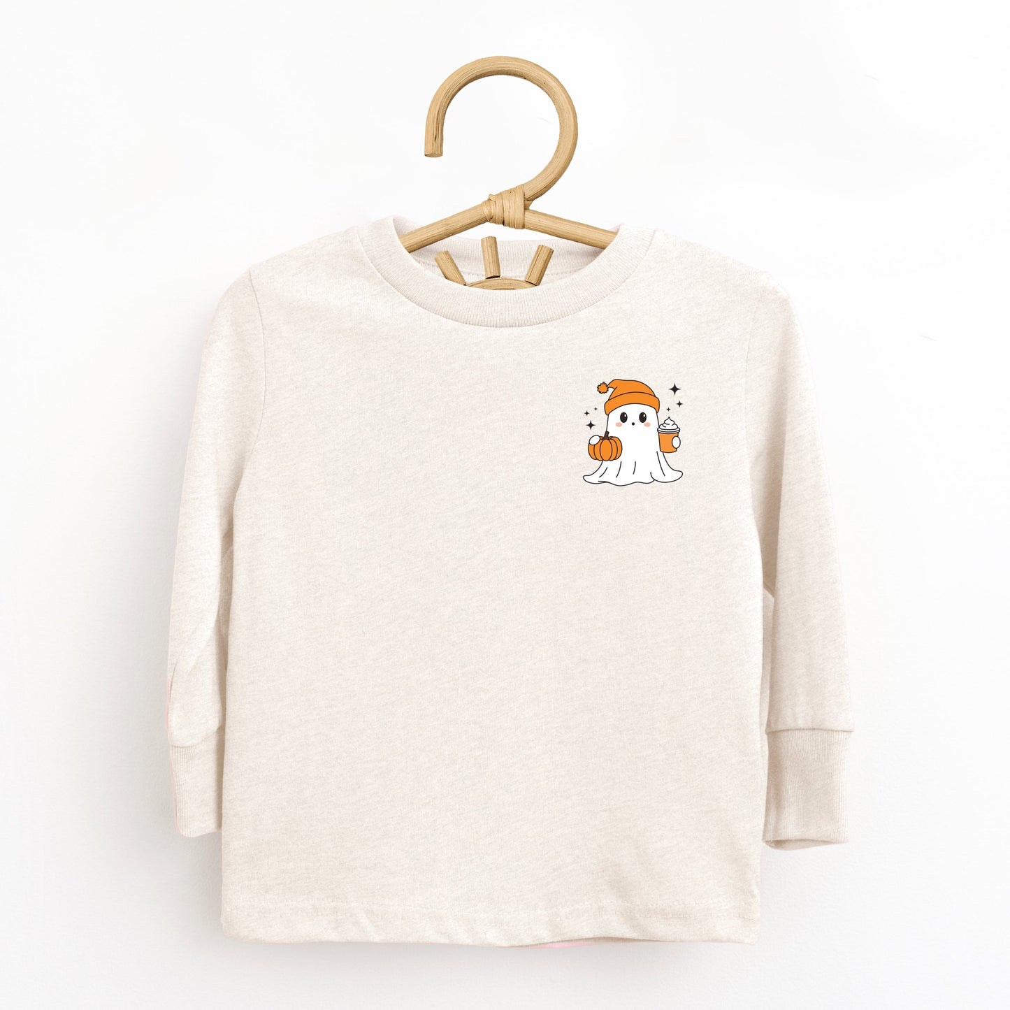 Ghost Pumpkin Spice Sparkle - Toddler Long Sleeve Graphic Tee and Youth Long Sleeve Graphic T-Shirt