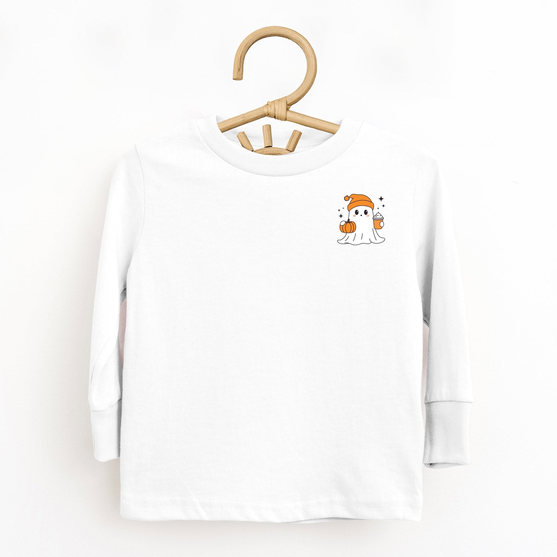 Ghost Pumpkin Spice Sparkle - Toddler Long Sleeve Graphic Tee and Youth Long Sleeve Graphic T-Shirt