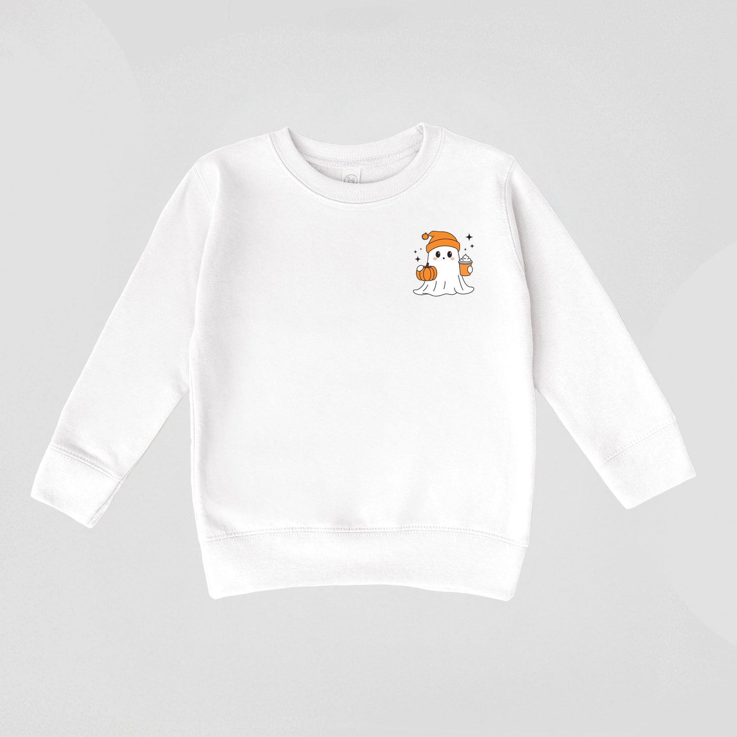 Ghost Pumpkin Spice Sparkle - Toddler Graphic Sweatshirt and Youth Graphic Sweatshirt