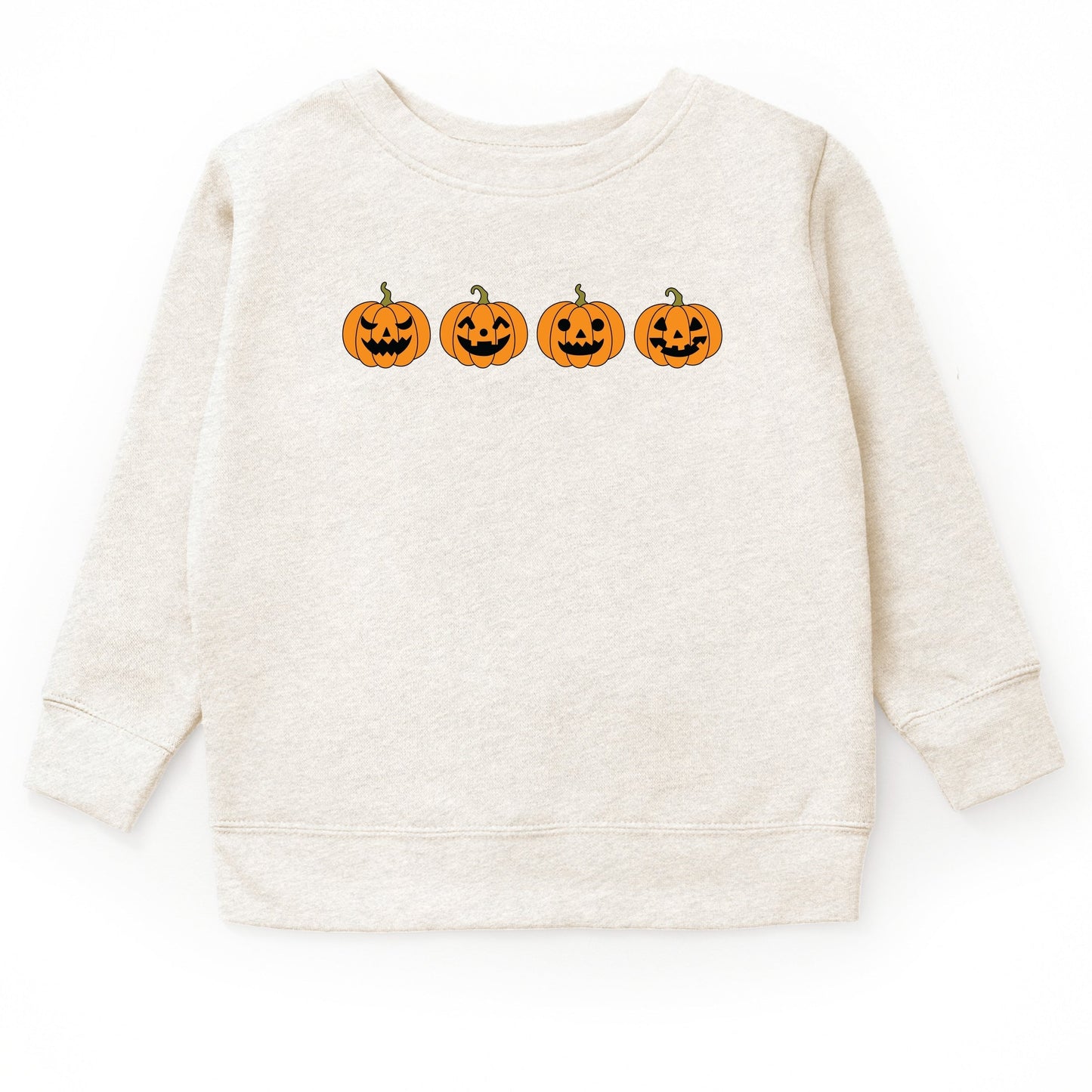 Four Pumpkins - Toddler Graphic Sweatshirt and Youth Graphic Sweatshirt