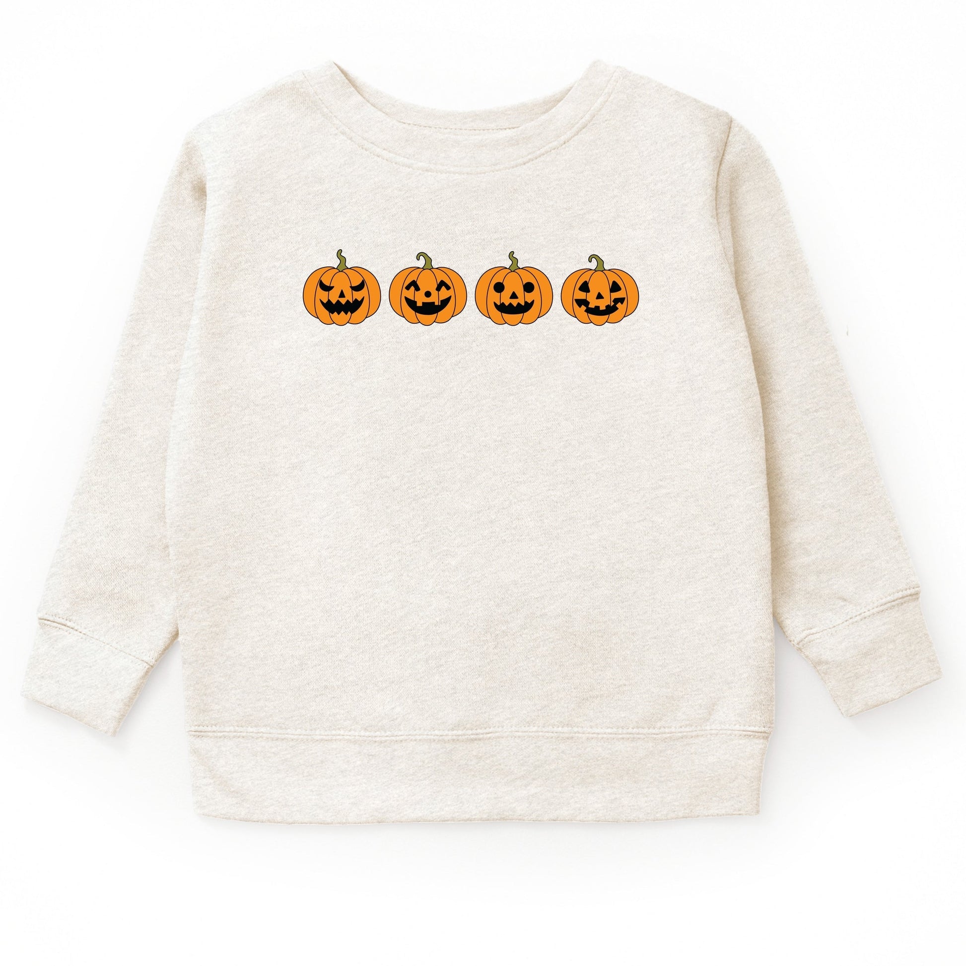 Four Pumpkins - Toddler Graphic Sweatshirt and Youth Graphic Sweatshirt
