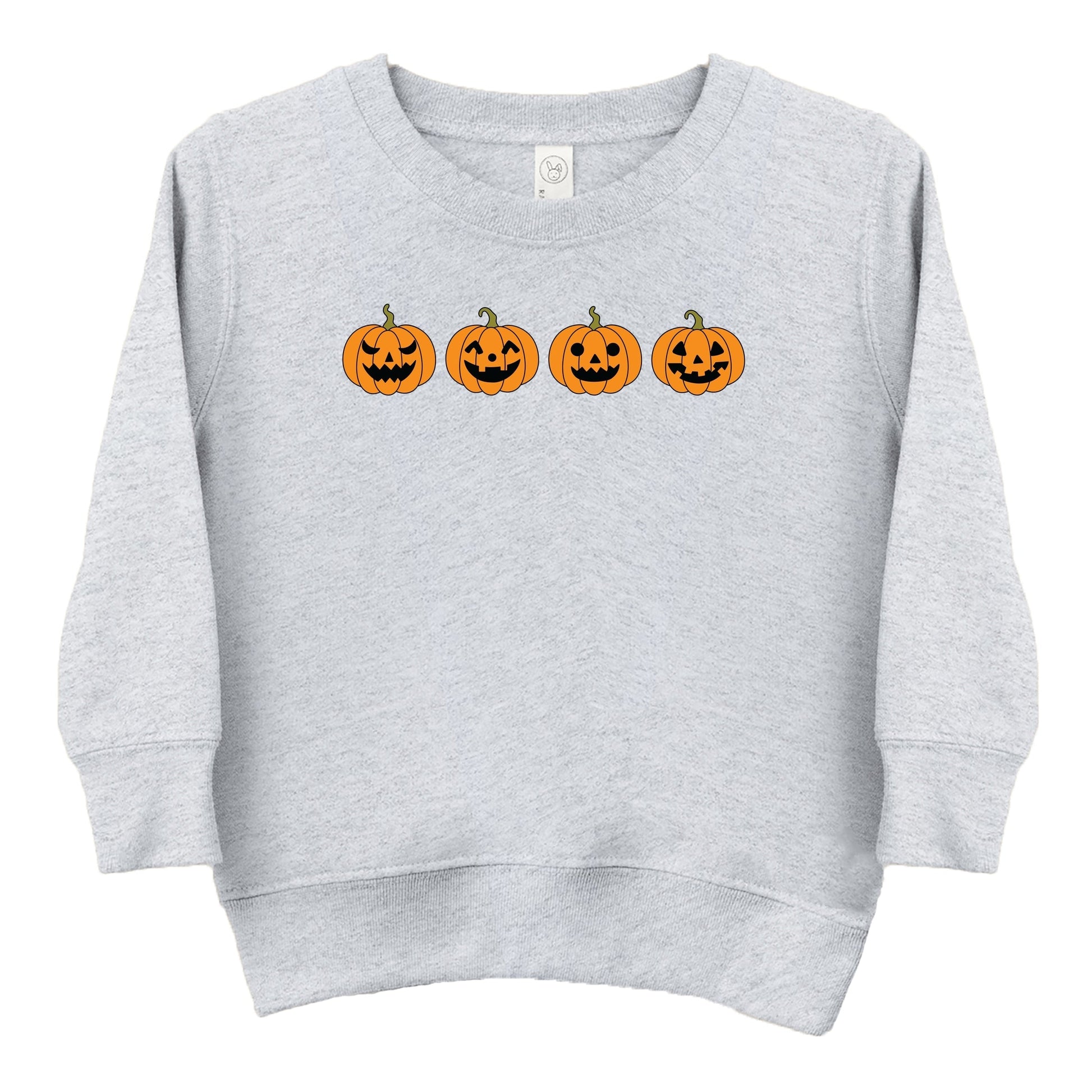 Four Pumpkins - Toddler Graphic Sweatshirt and Youth Graphic Sweatshirt