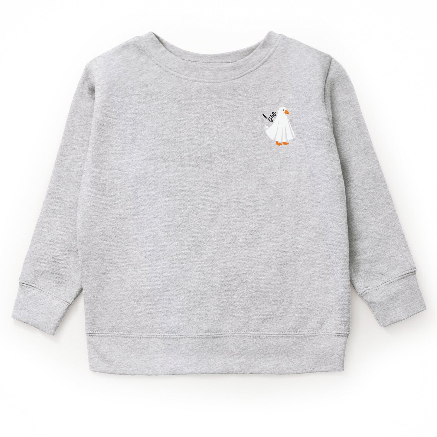 Boo Ghost Goose - Toddler Graphic Sweatshirt and Youth Graphic Sweatshirt