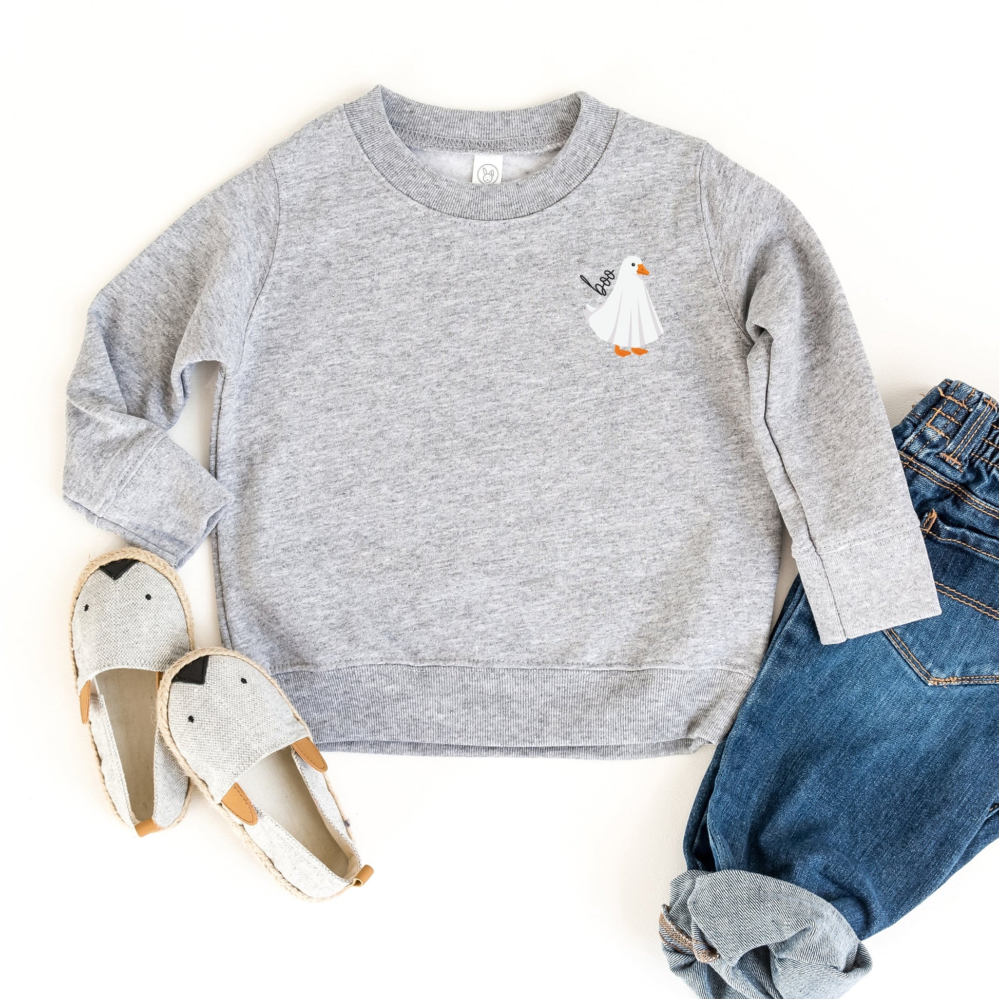 Boo Ghost Goose - Toddler Graphic Sweatshirt and Youth Graphic Sweatshirt