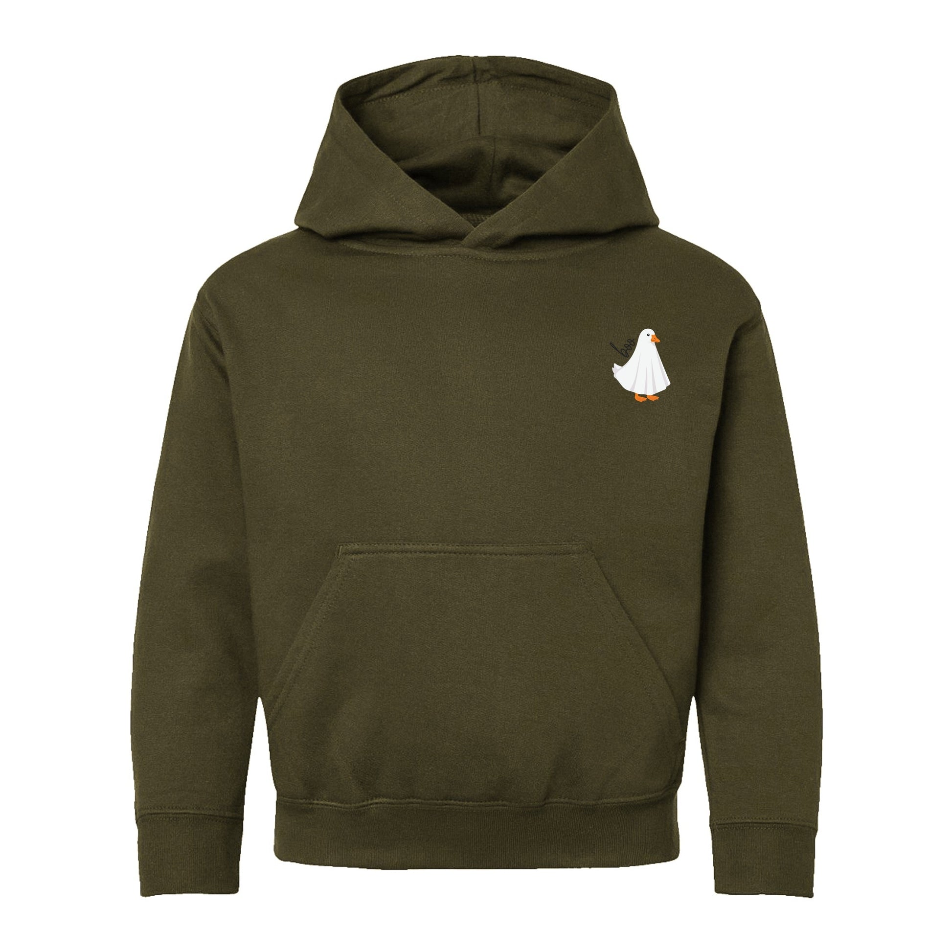 Boo Ghost Goose - Toddler Hoodie and Youth Graphic Hoodie