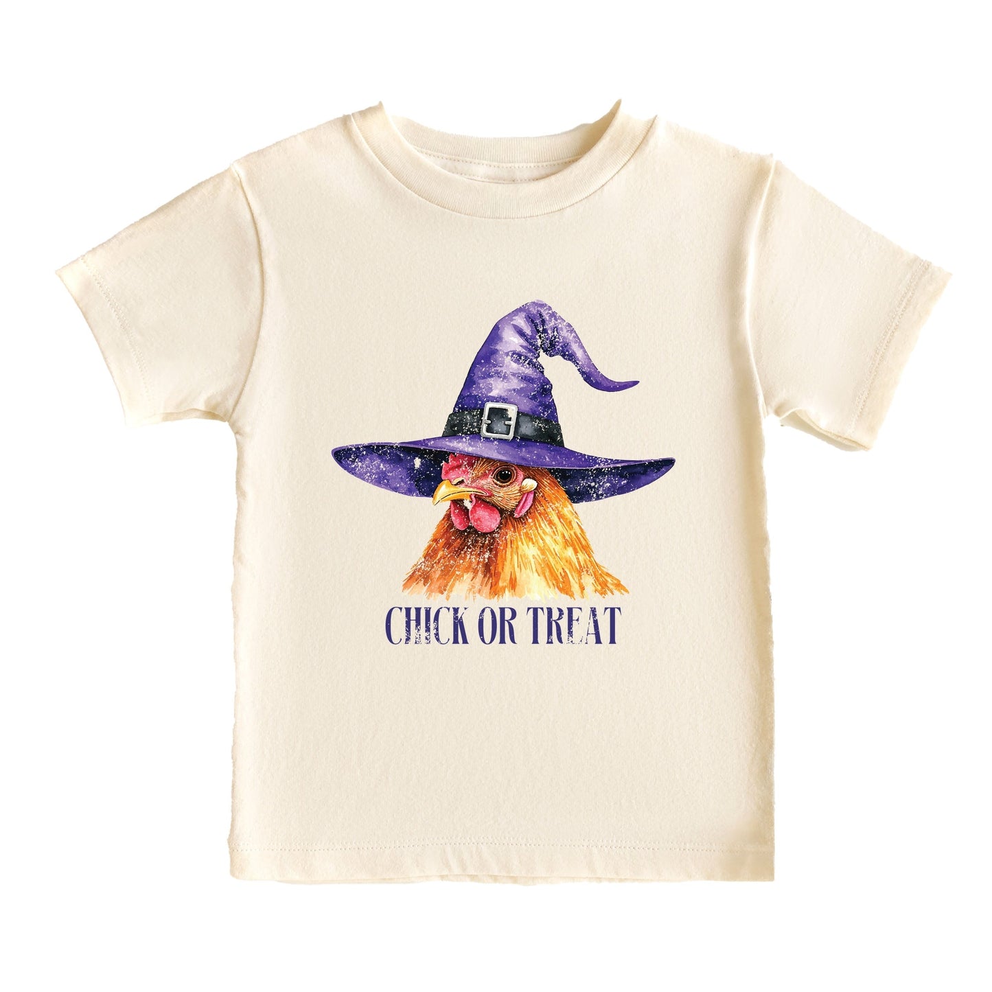 Chick Or Treat Watercolor Distressed - Youth Short Sleeve Graphic T-Shirt and Toddler Short Sleeve Graphic T-Shirt