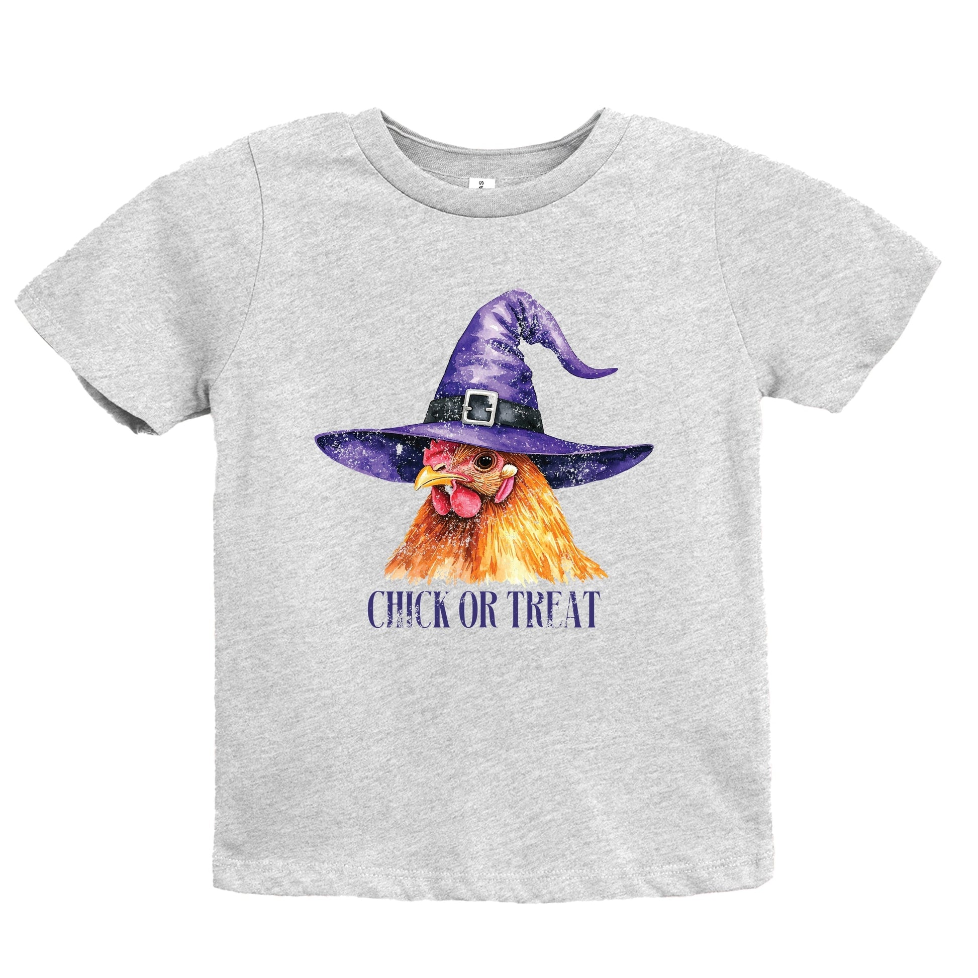 Chick Or Treat Watercolor Distressed - Youth Short Sleeve Graphic T-Shirt and Toddler Short Sleeve Graphic T-Shirt