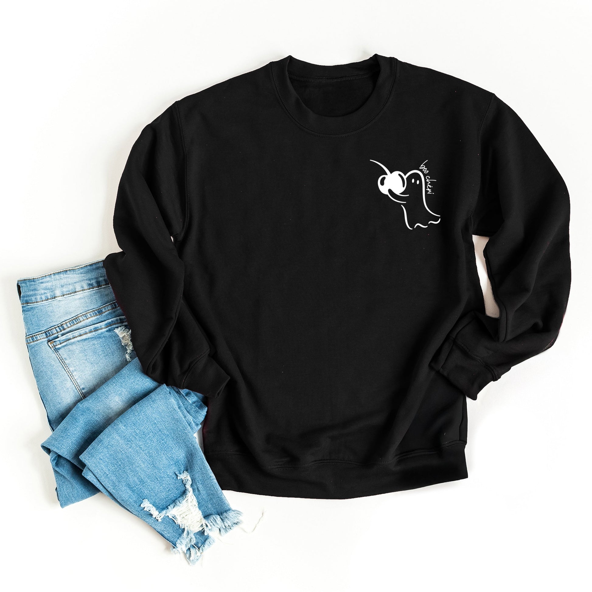 Boo Cheri Ghost - Women's Graphic Sweatshirt