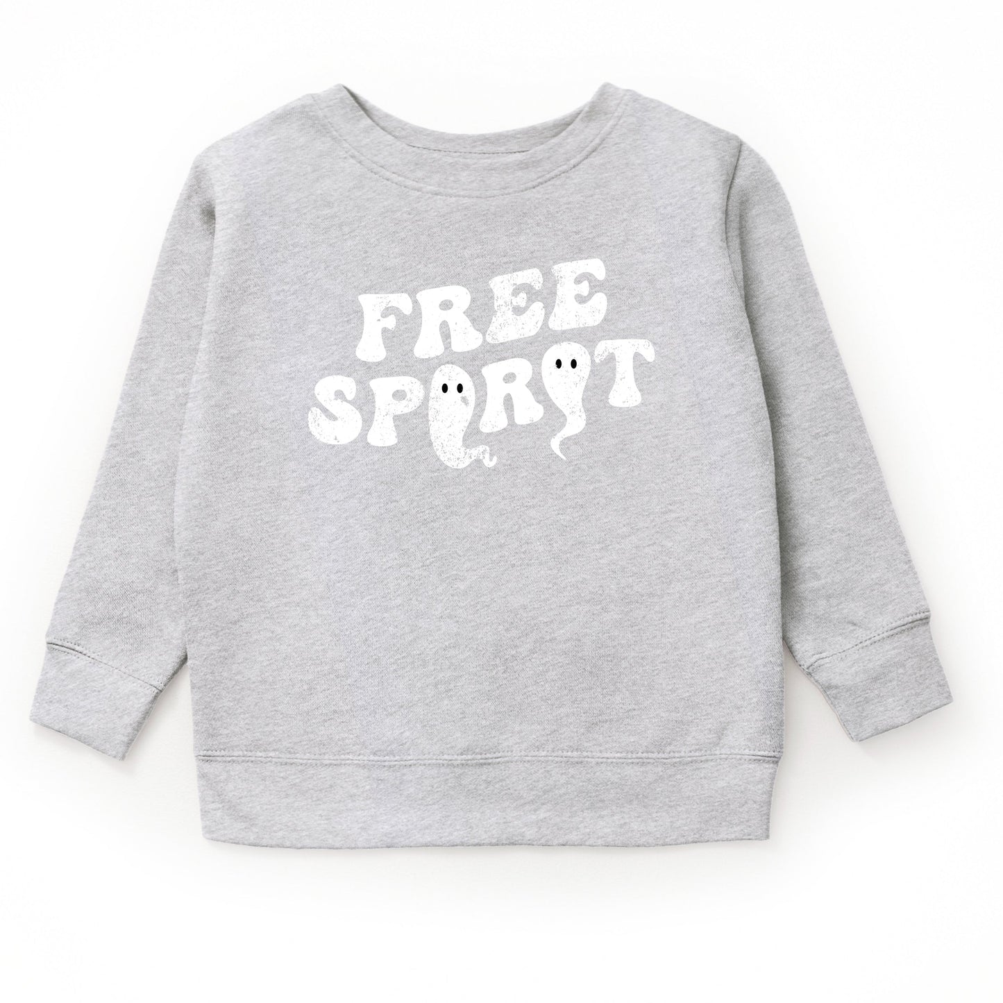 Free Spirit Ghost Distressed  - Youth Graphic Sweatshirt
