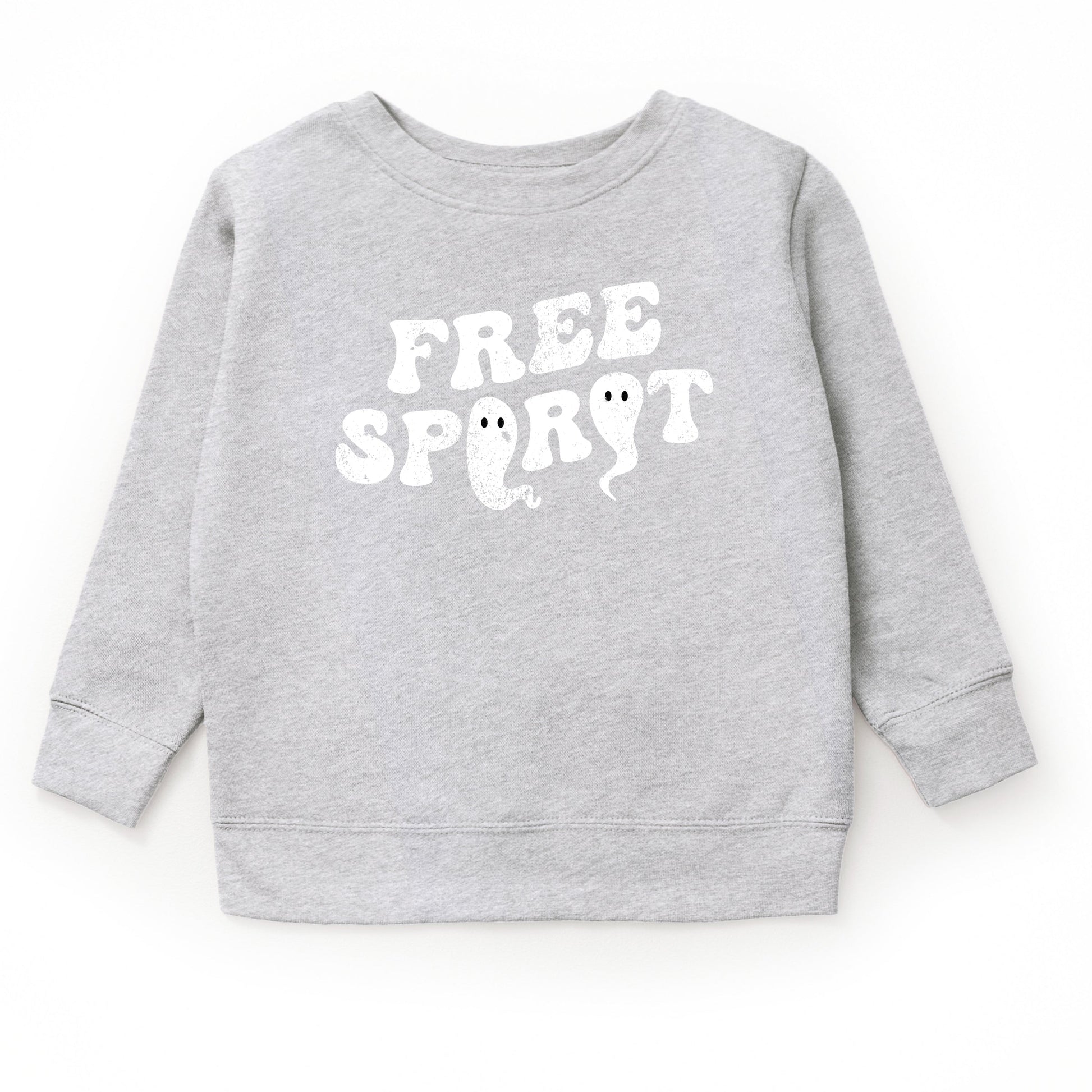 Free Spirit Ghost Distressed  - Youth Graphic Sweatshirt