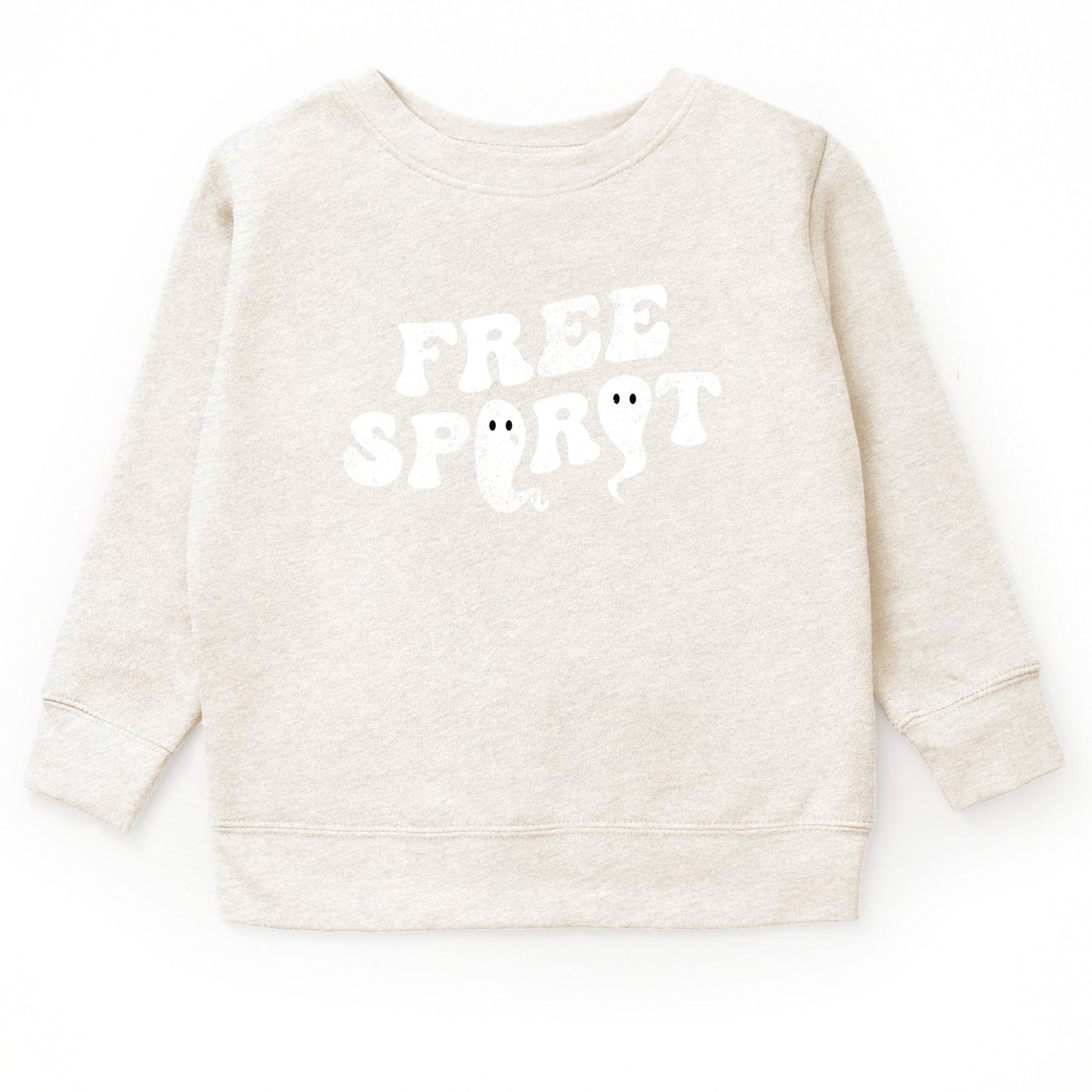 Free Spirit Ghost Distressed  - Youth Graphic Sweatshirt
