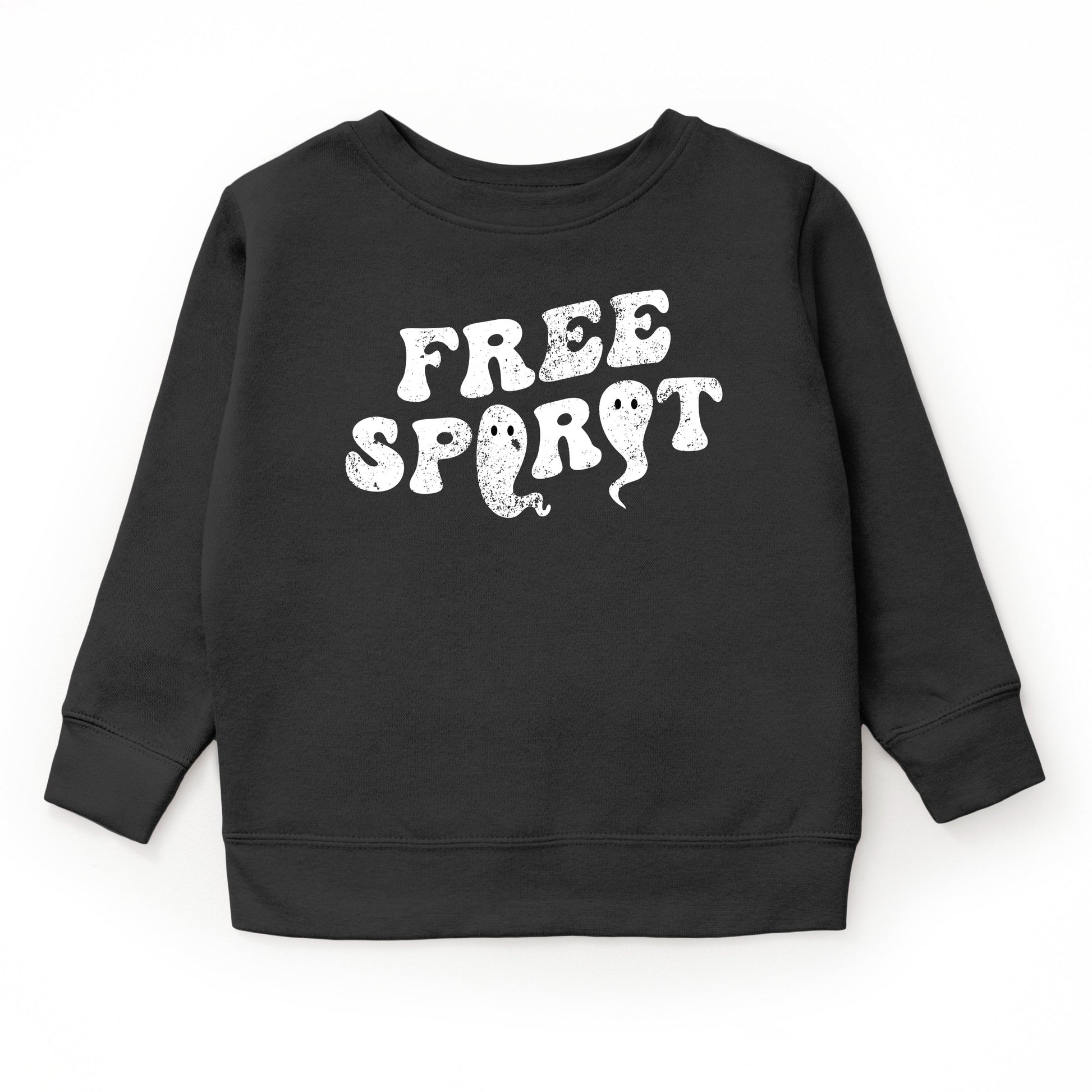 Free Spirit Ghost Distressed  - Youth Graphic Sweatshirt