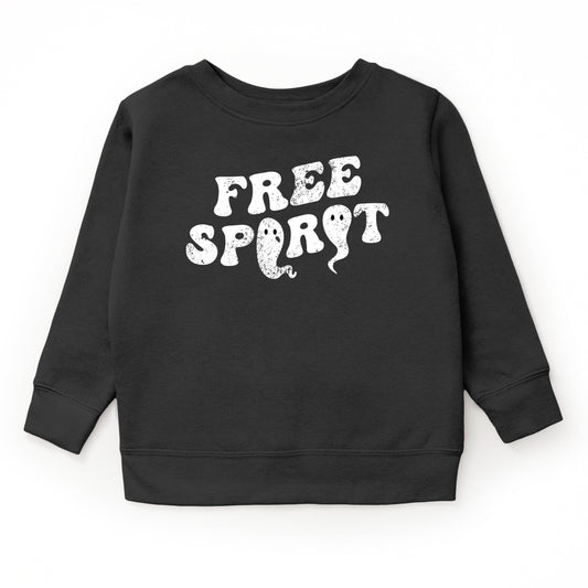 Free Spirit Ghost Distressed  - Youth Graphic Sweatshirt
