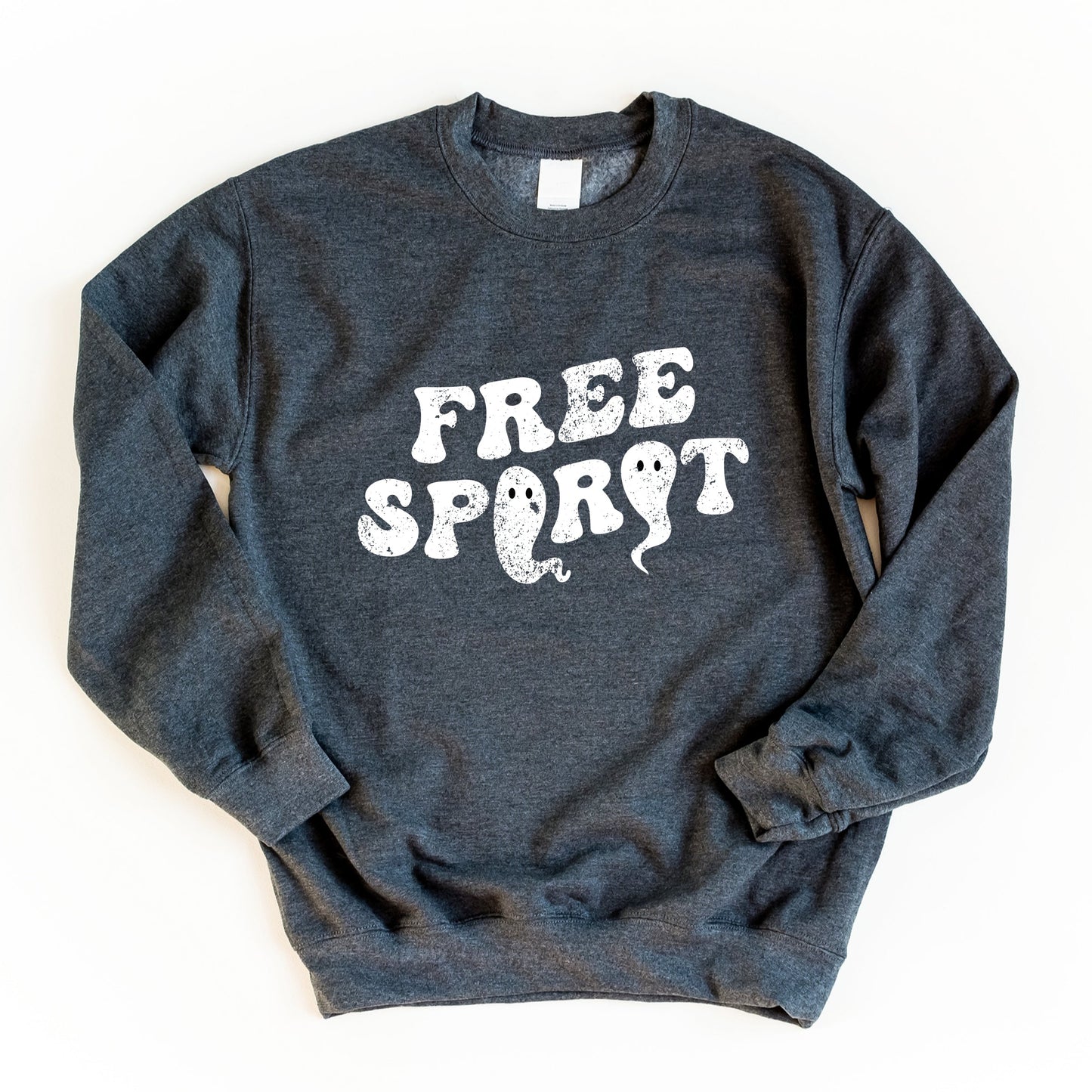 Free Spirit Ghost Distressed - Women's Graphic Sweatshirt