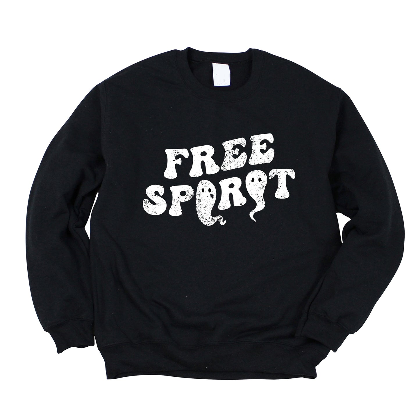 Free Spirit Ghost Distressed - Women's Graphic Sweatshirt