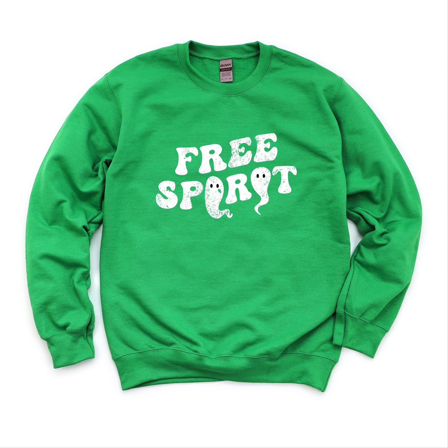 Free Spirit Ghost Distressed - Women's Graphic Sweatshirt