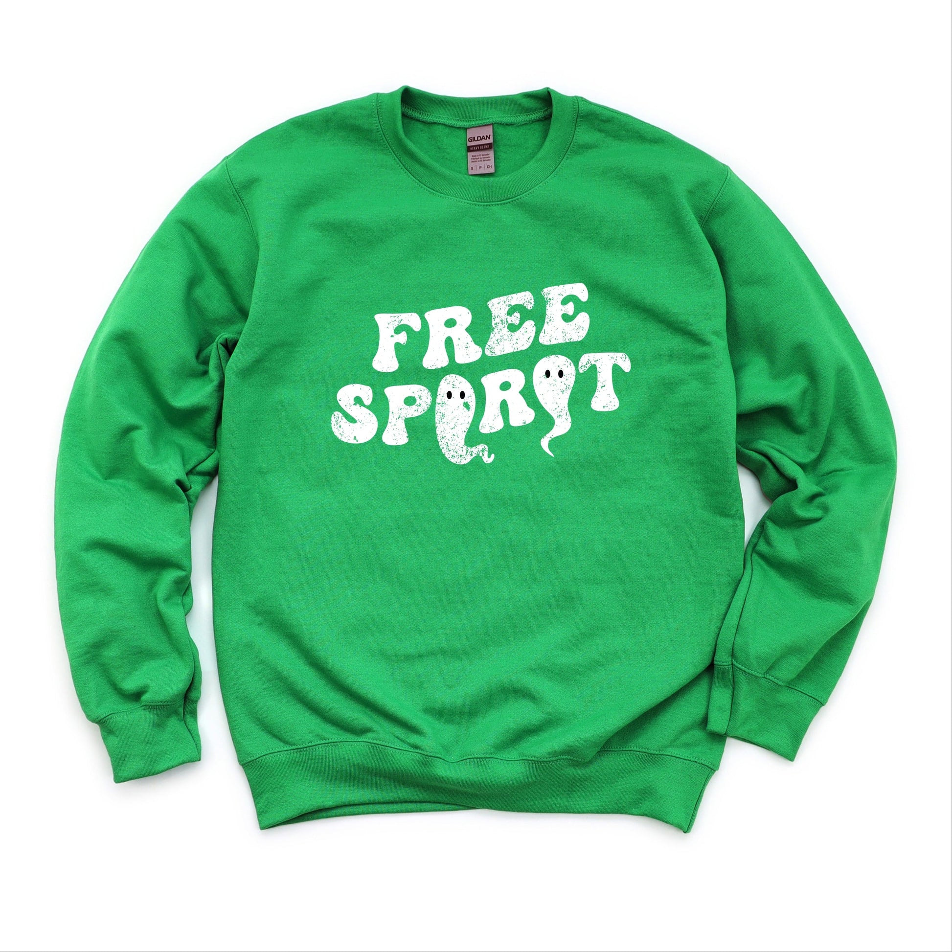 Free Spirit Ghost Distressed - Women's Graphic Sweatshirt