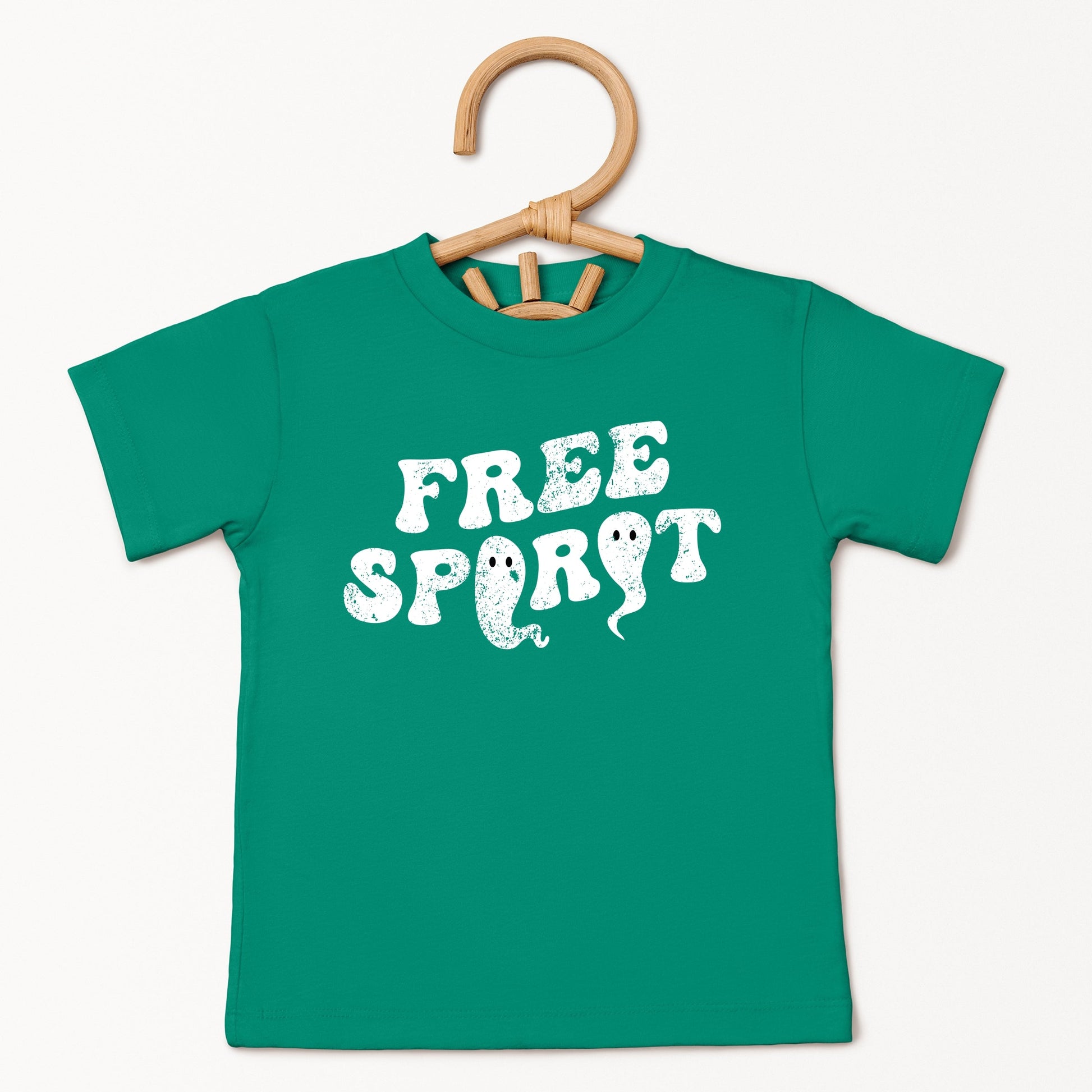 Free Spirit Ghost Distressed  - Toddler Short Sleeve Graphic T-Shirt