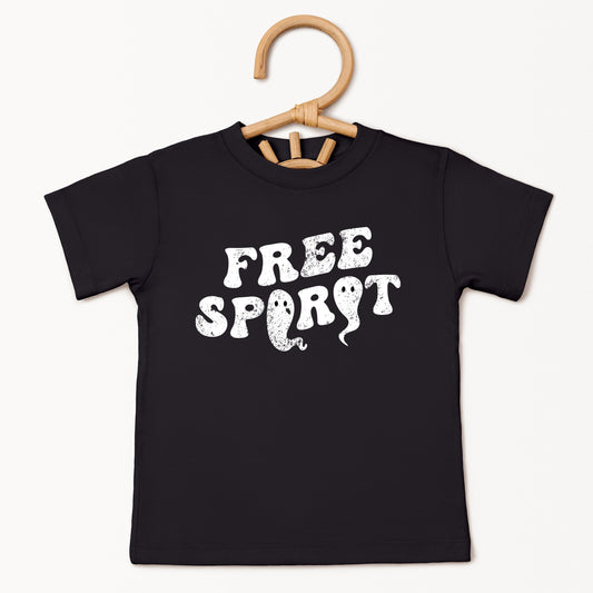 Free Spirit Ghost Distressed  - Toddler Short Sleeve Graphic T-Shirt