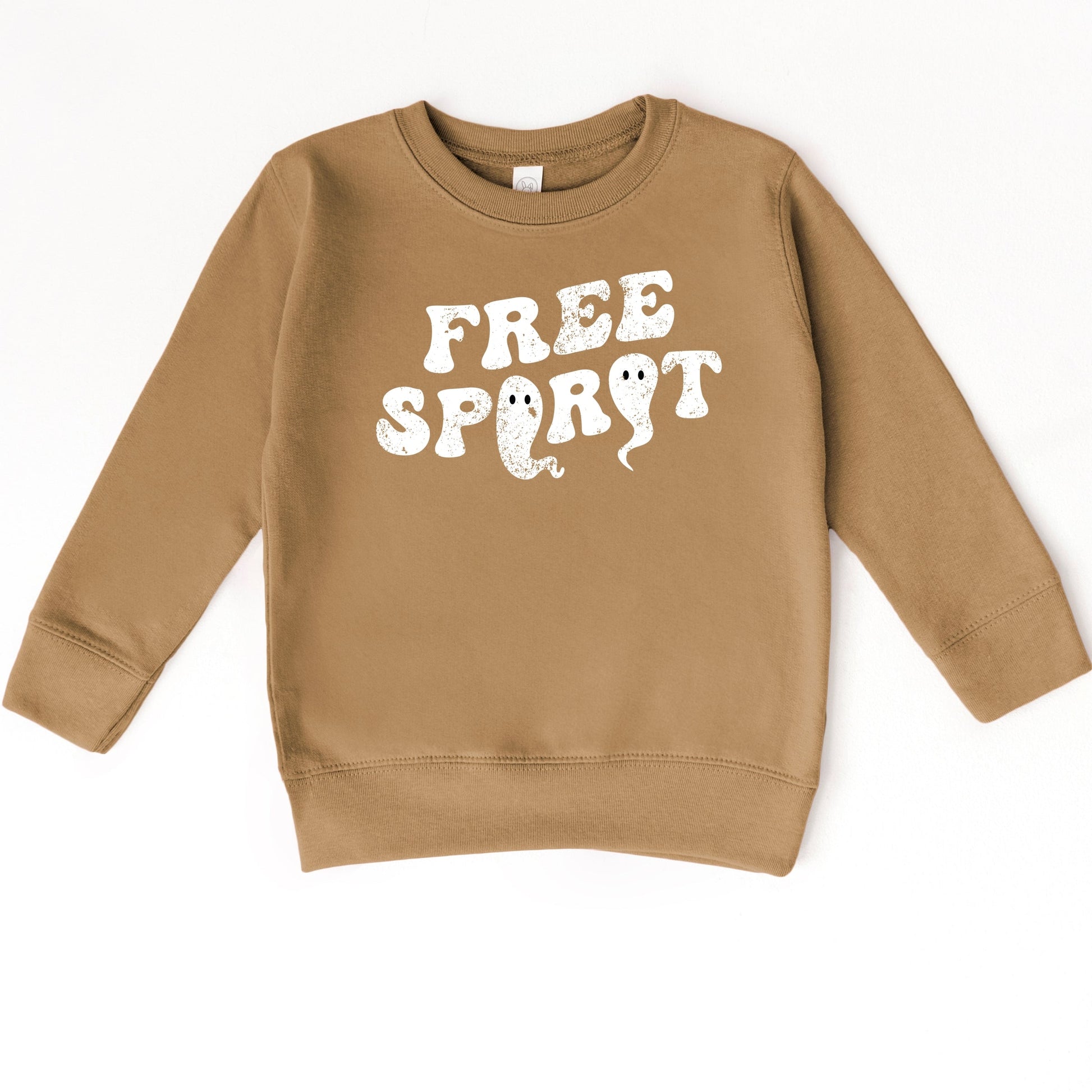 Free Spirit Ghost Distressed  - Toddler Graphic Sweatshirt
