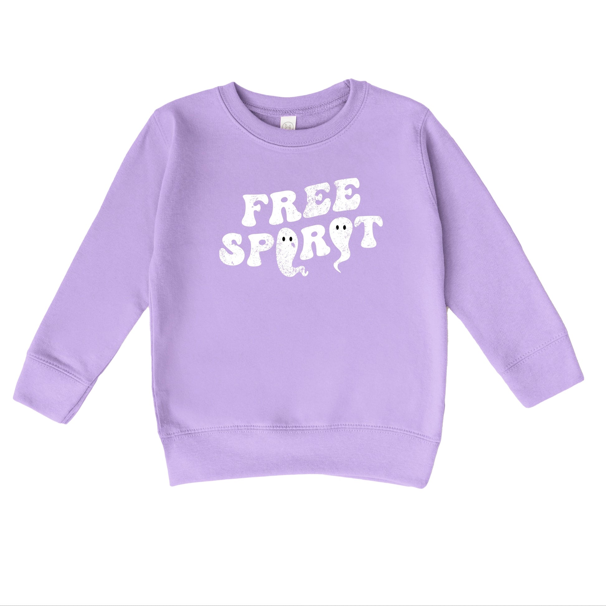 Free Spirit Ghost Distressed  - Toddler Graphic Sweatshirt