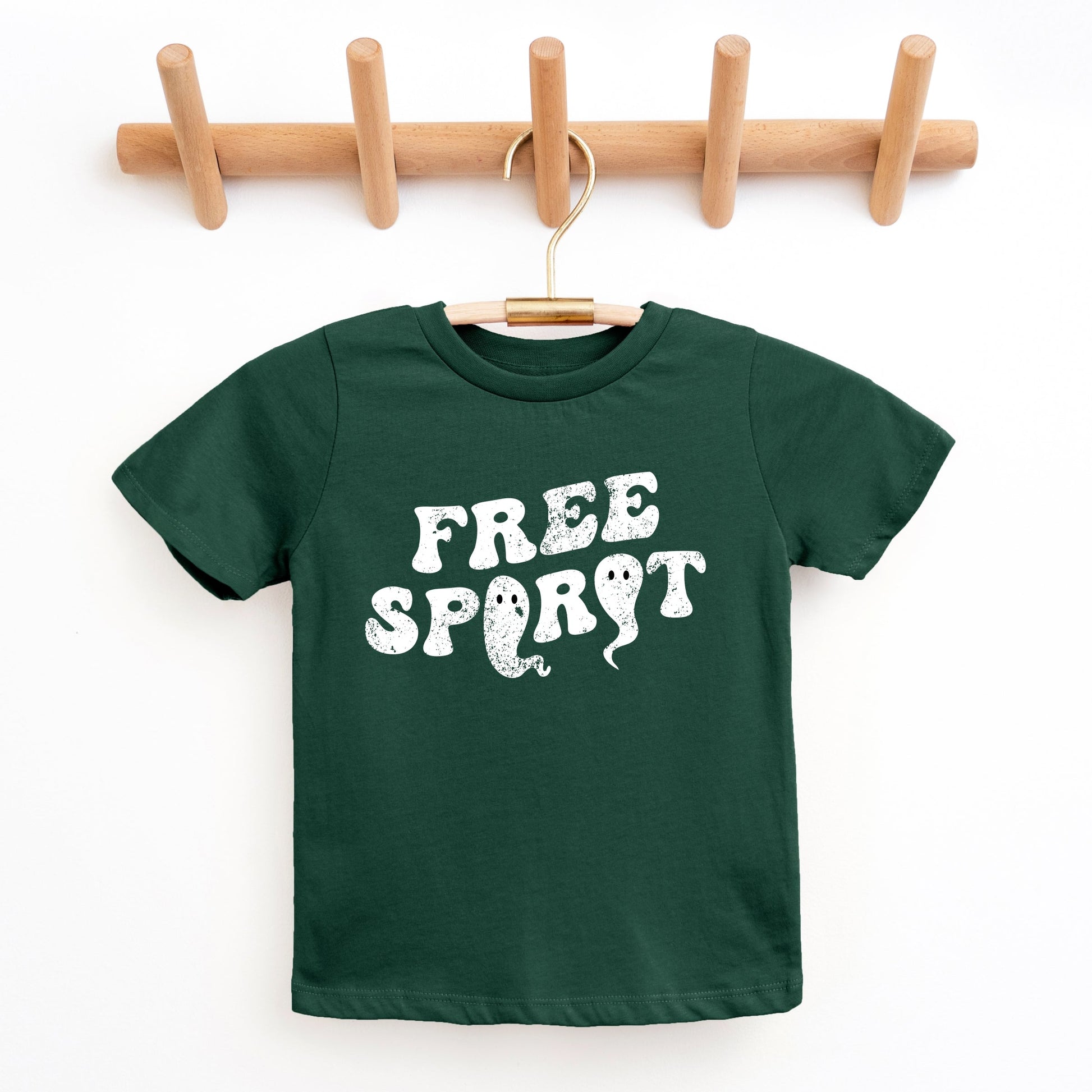 Free Spirit Ghost Distressed  - Youth Short Sleeve Graphic T-Shirt