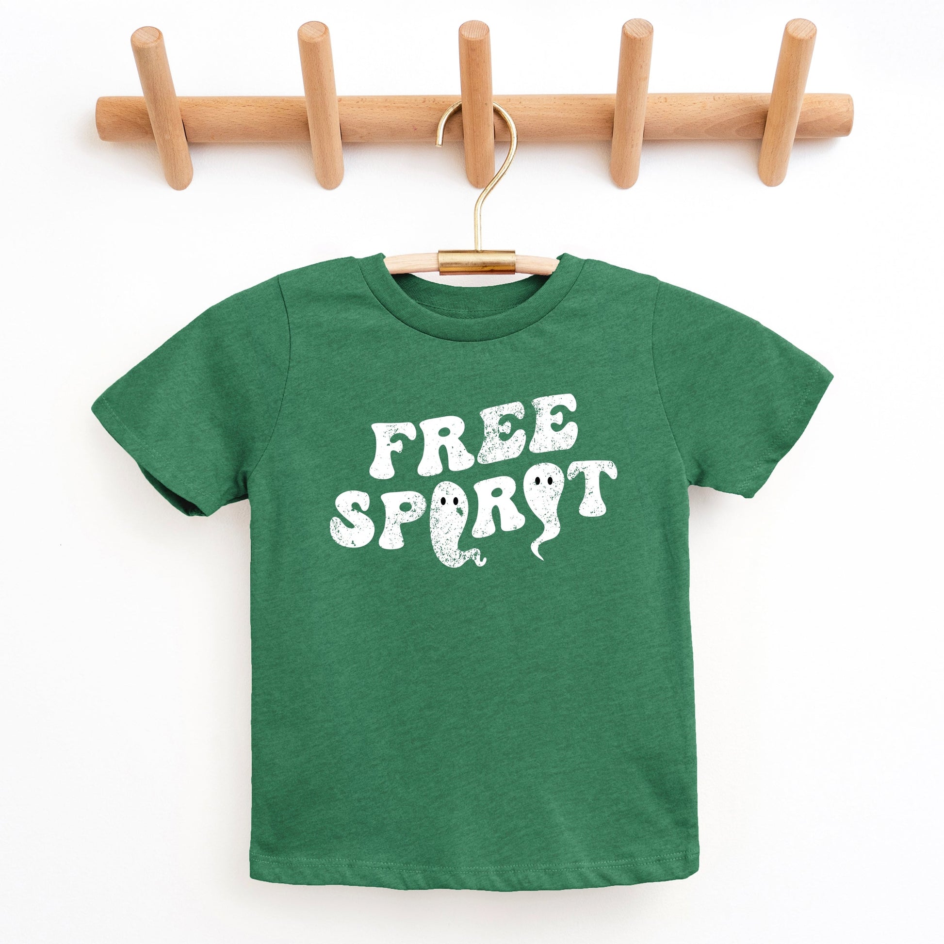 Free Spirit Ghost Distressed  - Youth Short Sleeve Graphic T-Shirt
