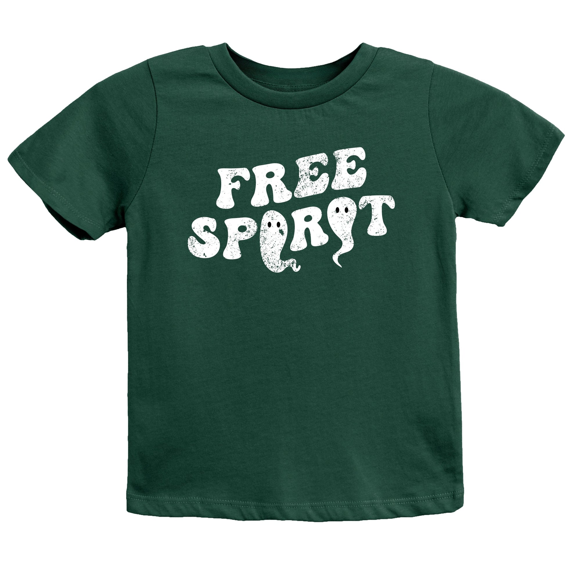 Free Spirit Ghost Distressed  - Youth Short Sleeve Graphic T-Shirt
