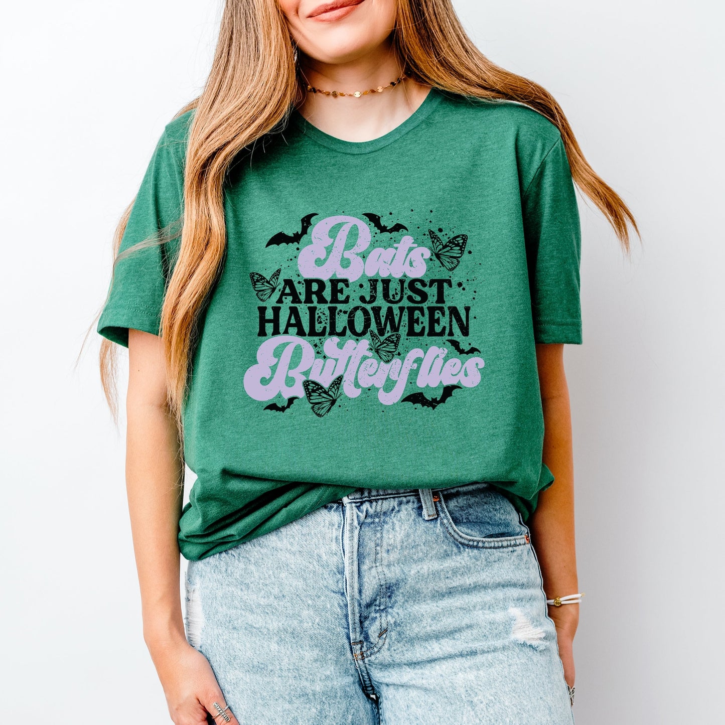 Bats Are Just Halloween Butterflies - Women's Short Sleeve Tee