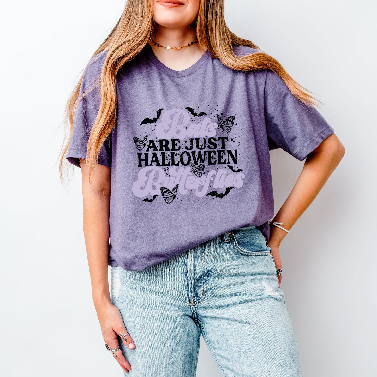 Bats Are Just Halloween Butterflies - Women's Short Sleeve Tee