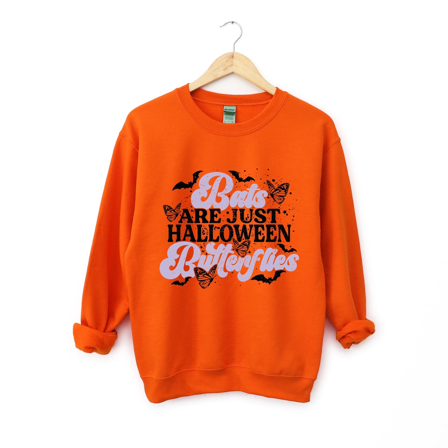 Bats Are Just Halloween Butterflies -  Womens Sweatshirt