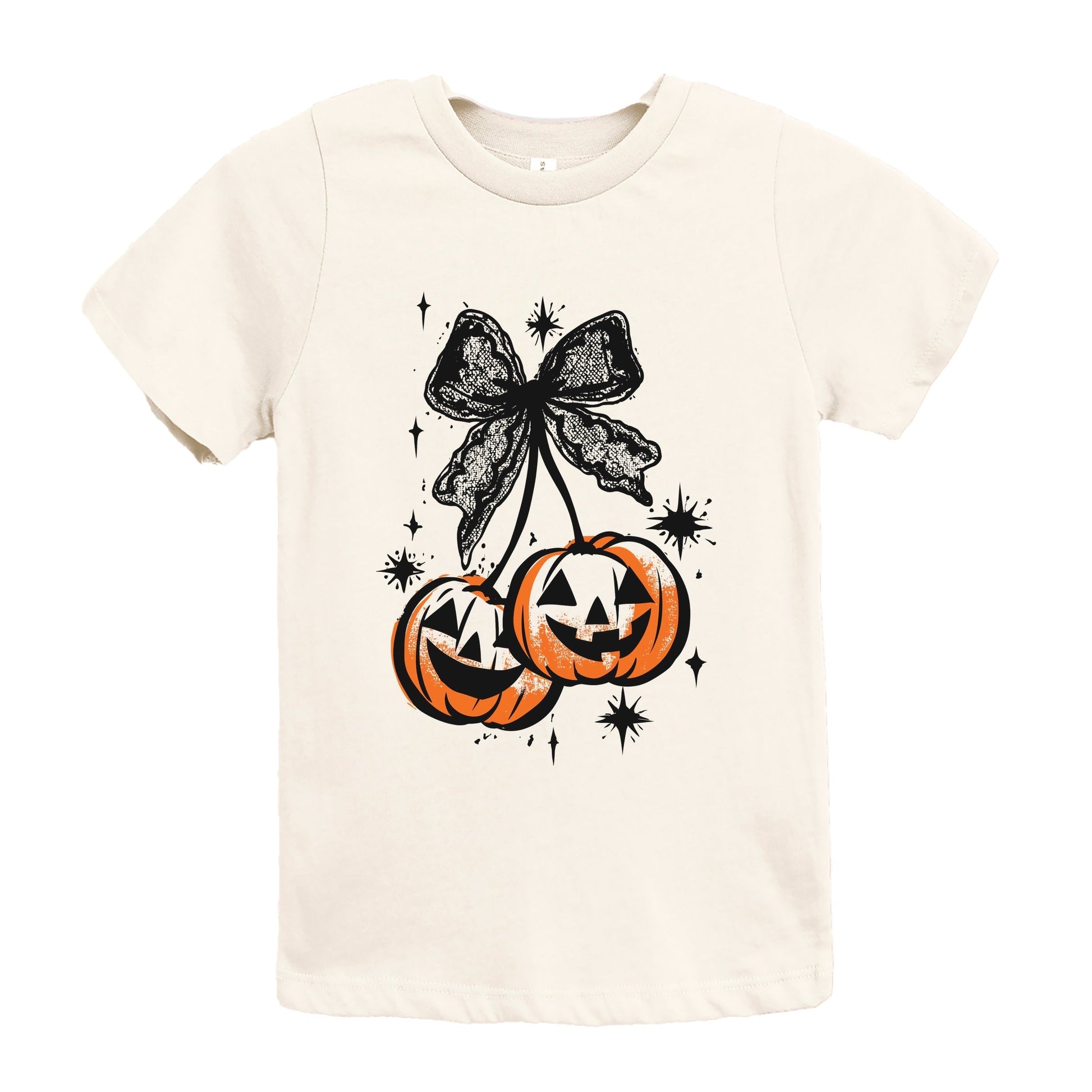 Coquette Pumpkin Cherries - Youth Short Sleeve Graphic T-Shirt and Toddler Short Sleeve Graphic T-Shirt