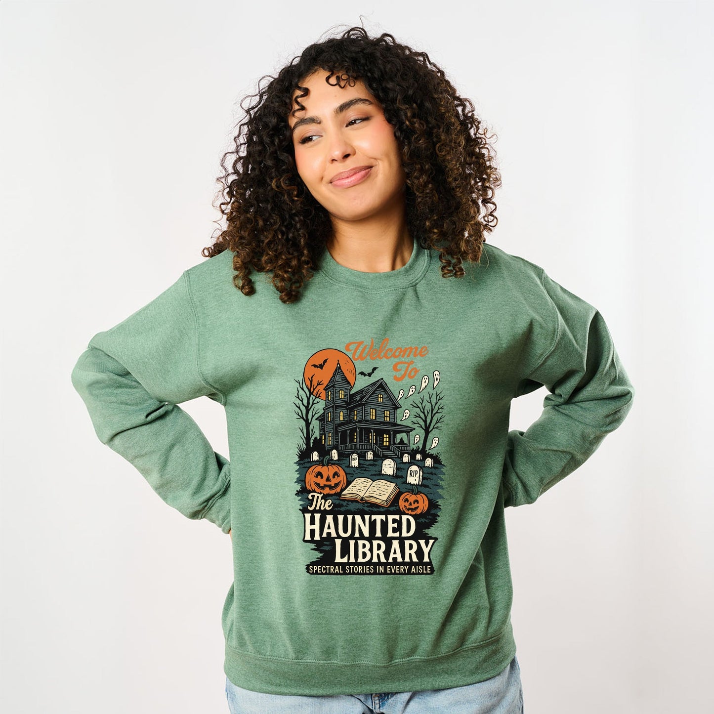 The Haunted Library - Women's Sweatshirt