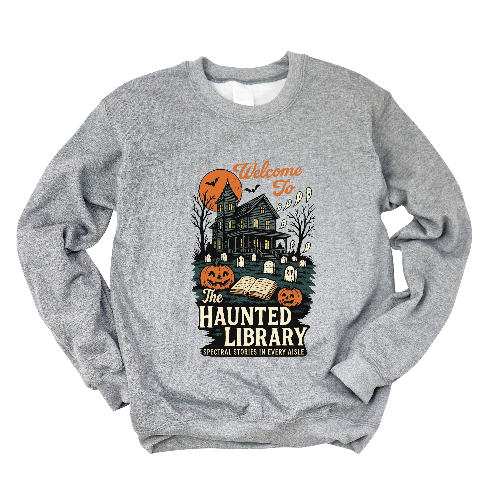 The Haunted Library -  Womens Sweatshirt