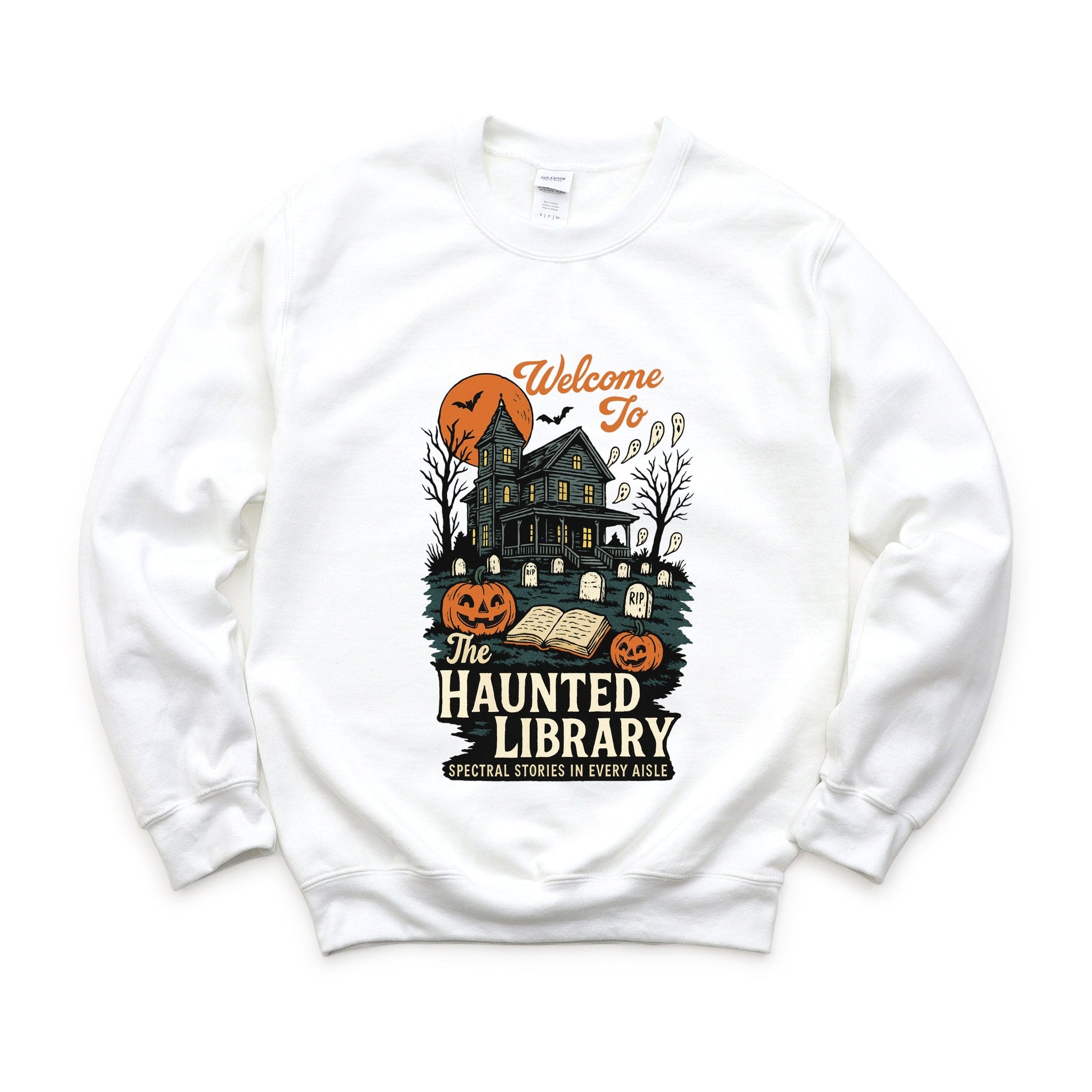 The Haunted Library -  Womens Sweatshirt