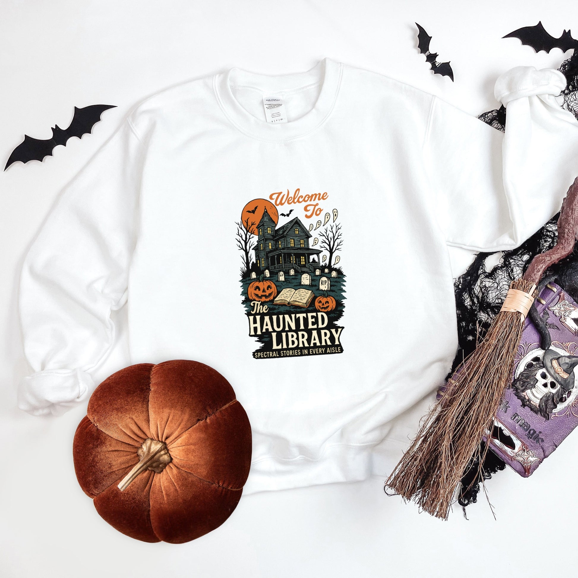 The Haunted Library -  Womens Sweatshirt