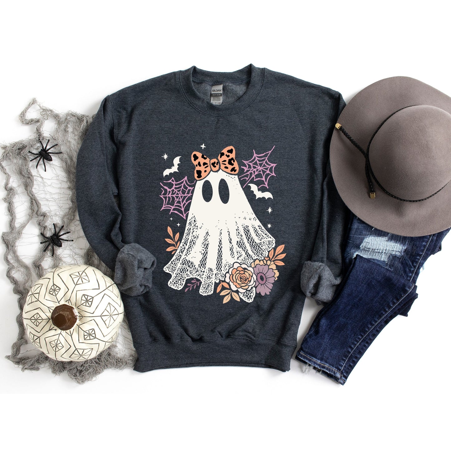 Coquette Ghost Roses  -  Womens Sweatshirt