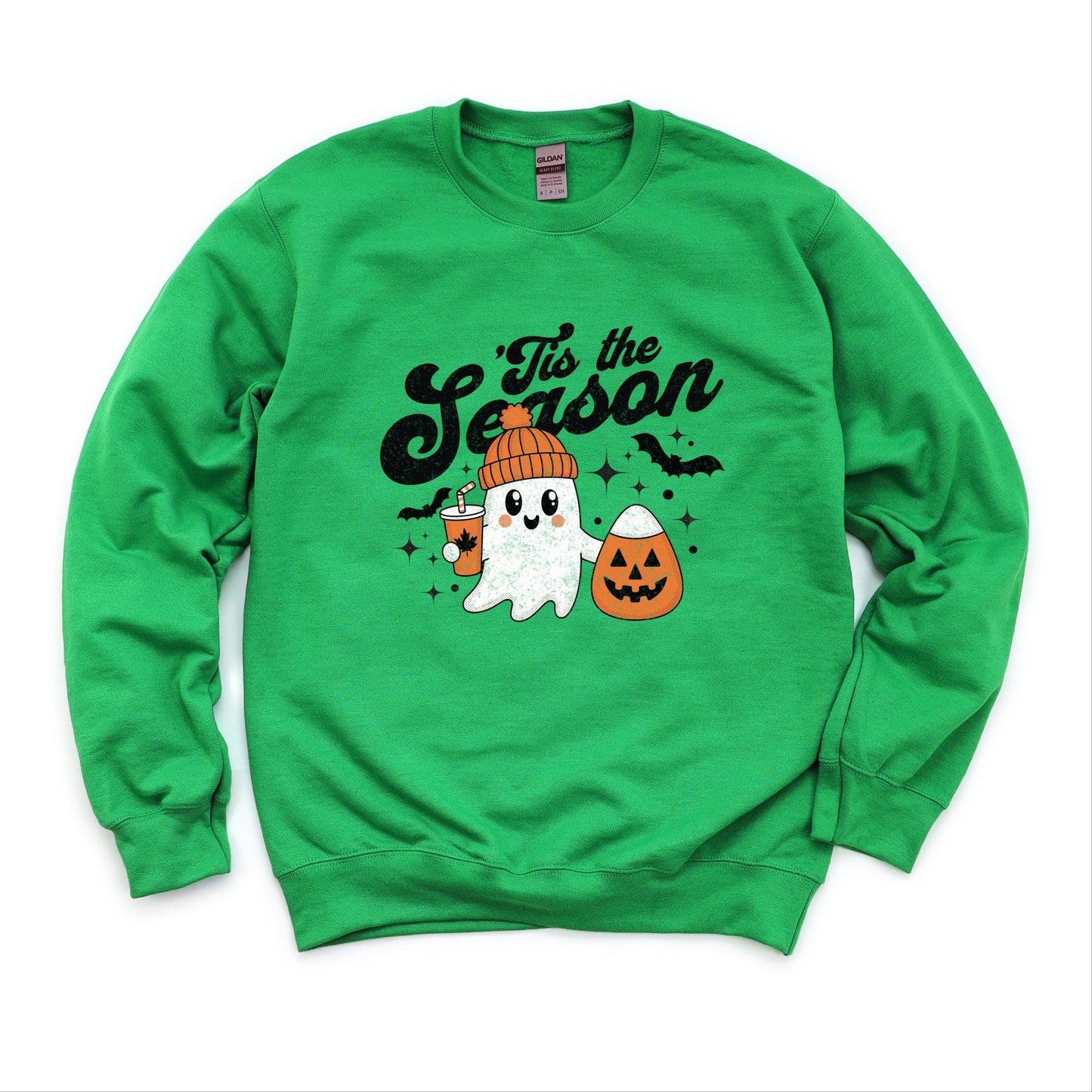 Tis The Season Ghost Retro -  Womens Sweatshirt