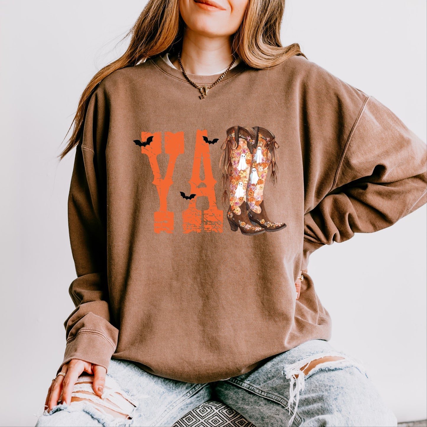 Y'all Bats - Women's Lightweight Garment Dyed Sweatshirt